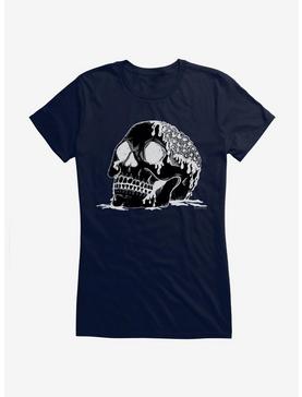 HT Creators: JennMHardingArt Dripping Skull Sketch Girls T-Shirt, , hi-res