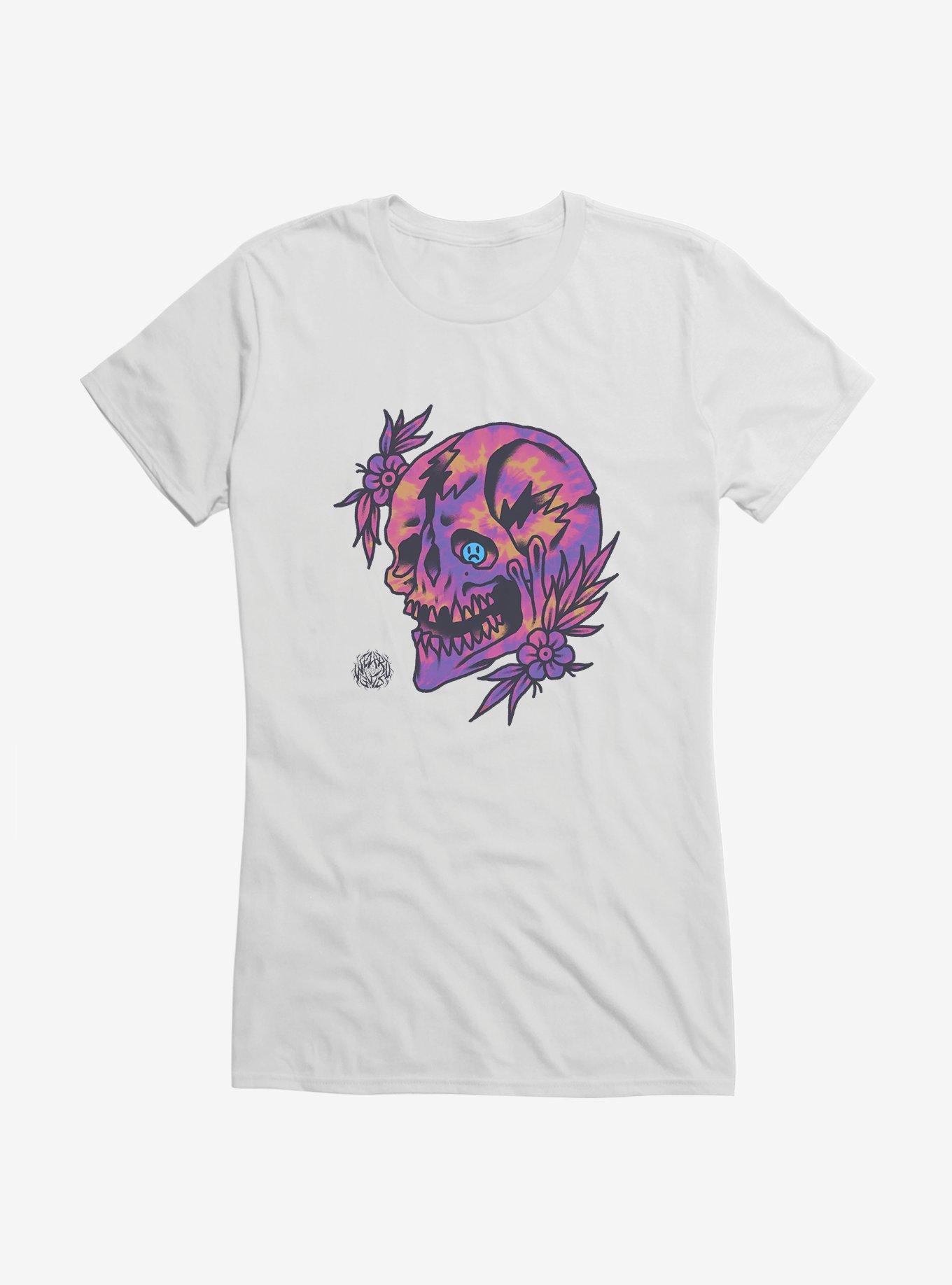 HT Creator: wizard.guts Skull Flowers Girls T-Shirt, , hi-res
