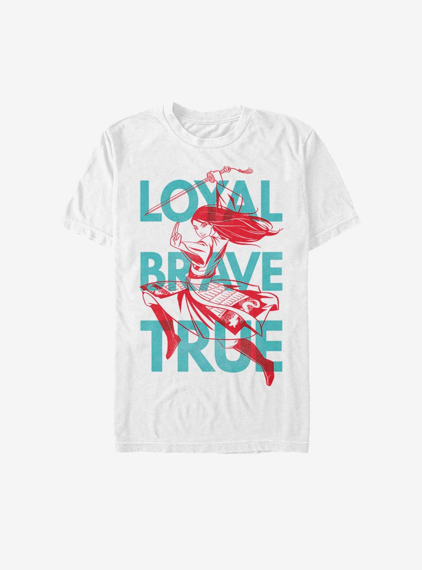 Disney Mulan Live Action Loyal Brave And True T-Shirt, , hi-res