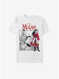 Disney Mulan Live Action Comic Panels T-Shirt, WHITE, hi-res