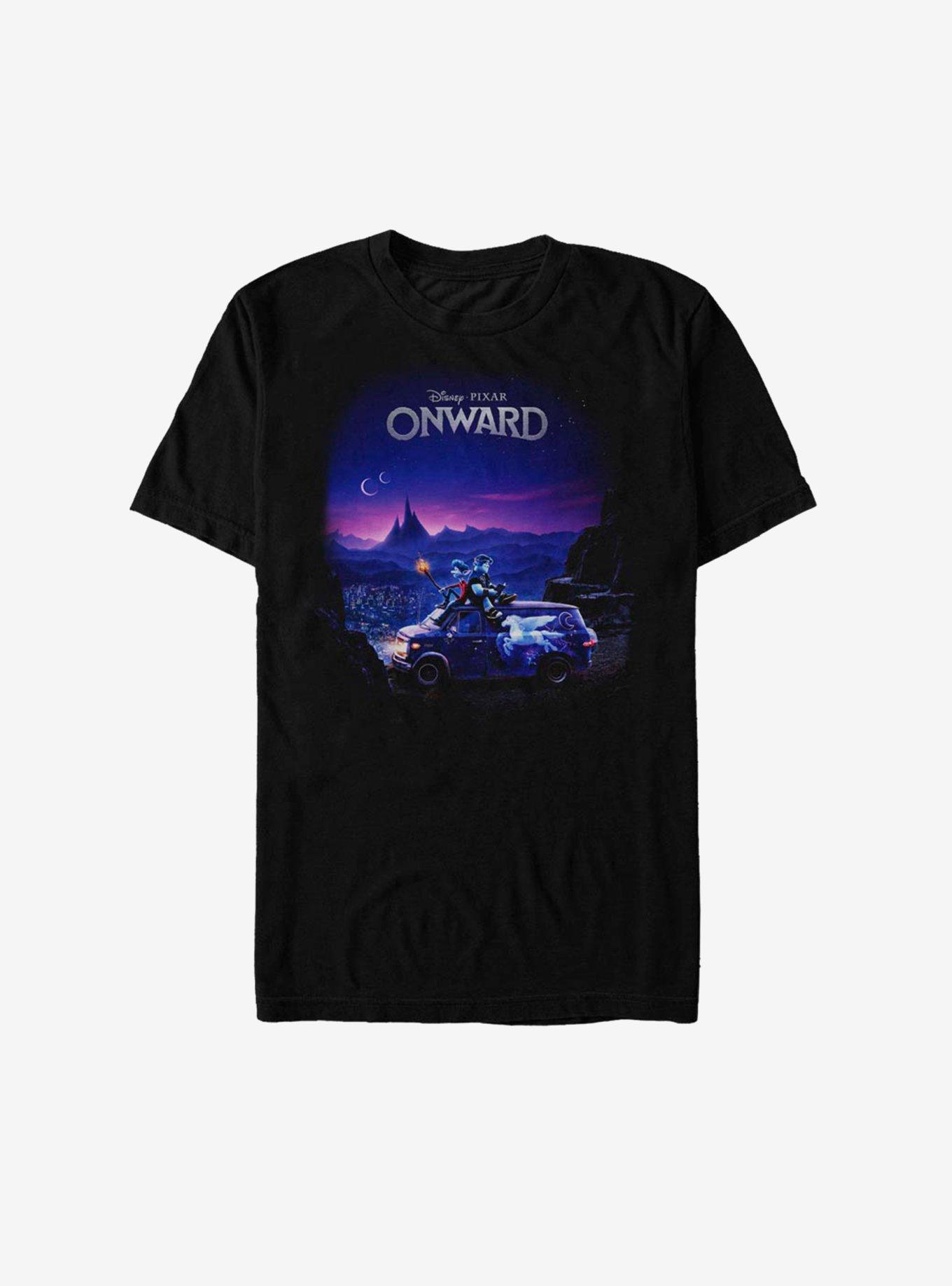 Disney Pixar Onward Poster Knockout T-Shirt, BLACK, hi-res