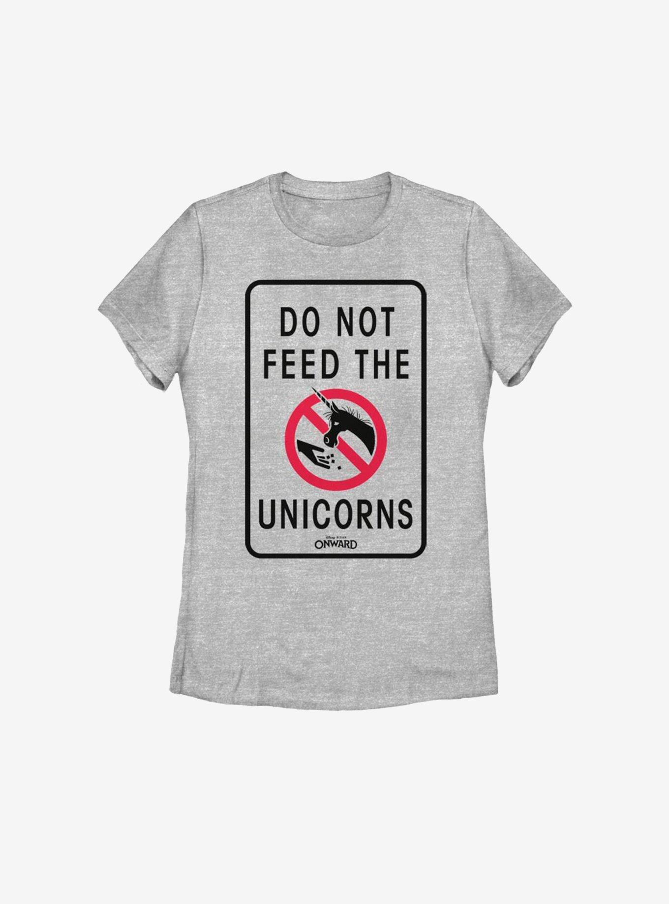 Disney Pixar Onward Do Not Feed The Unicorns Womens T-Shirt, ATH HTR, hi-res