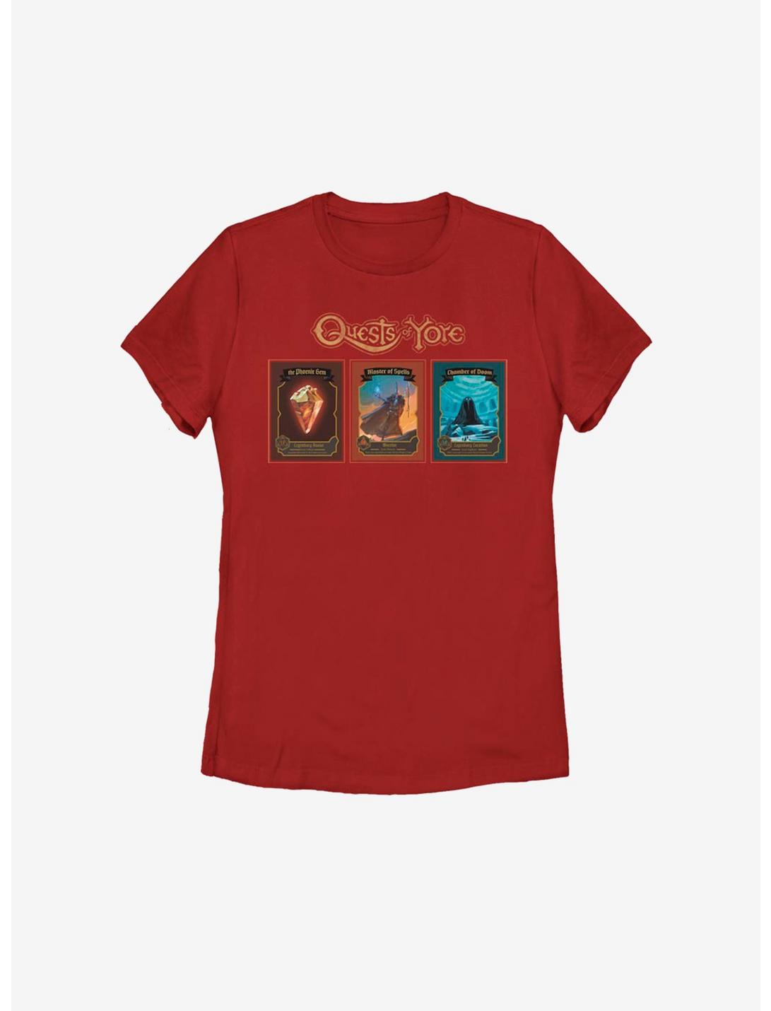 Disney Pixar Onward Quest Cards Womens T-Shirt, RED, hi-res
