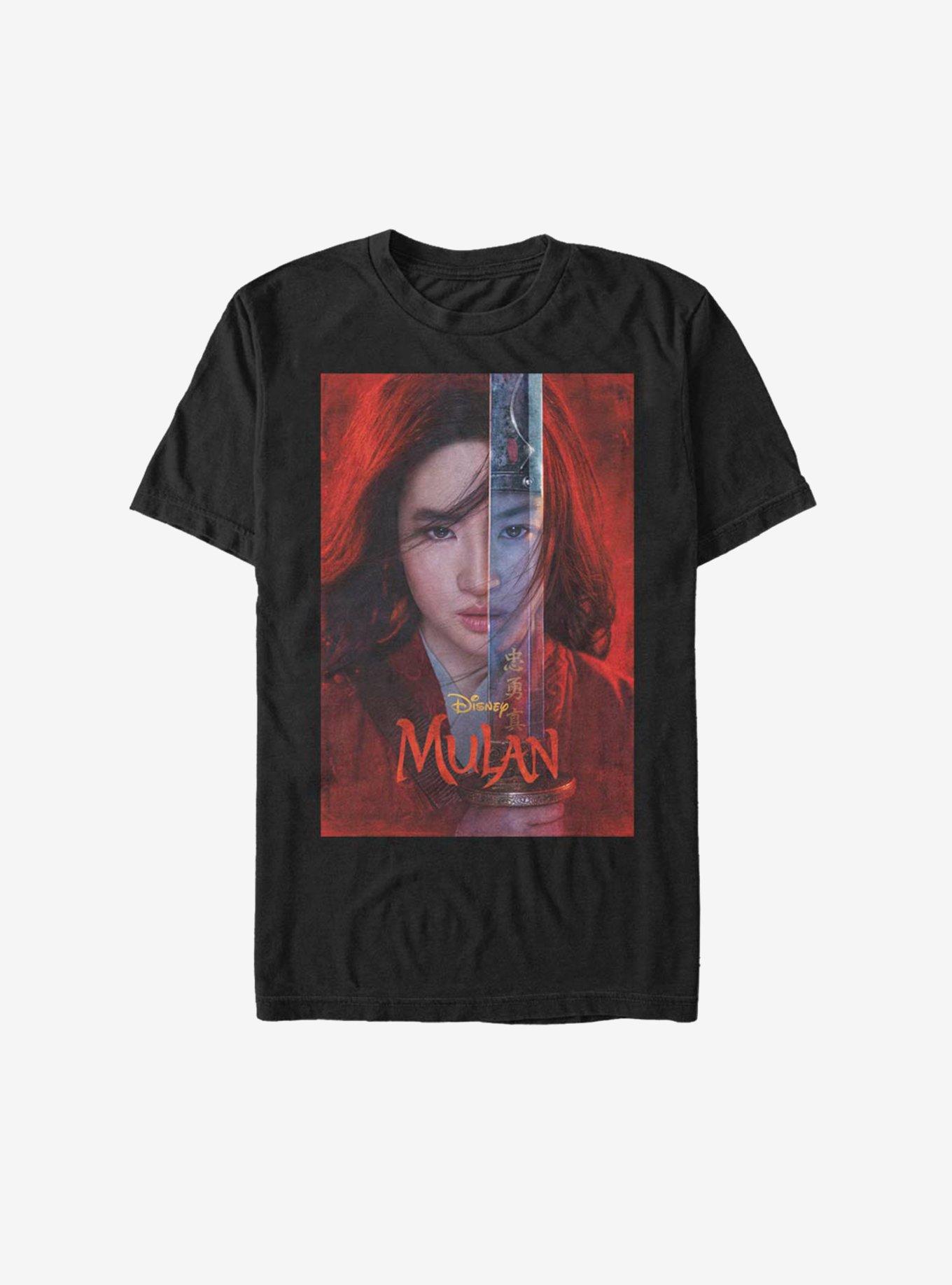 Disney Mulan Live Action Theatrical Poster T-Shirt, BLACK, hi-res