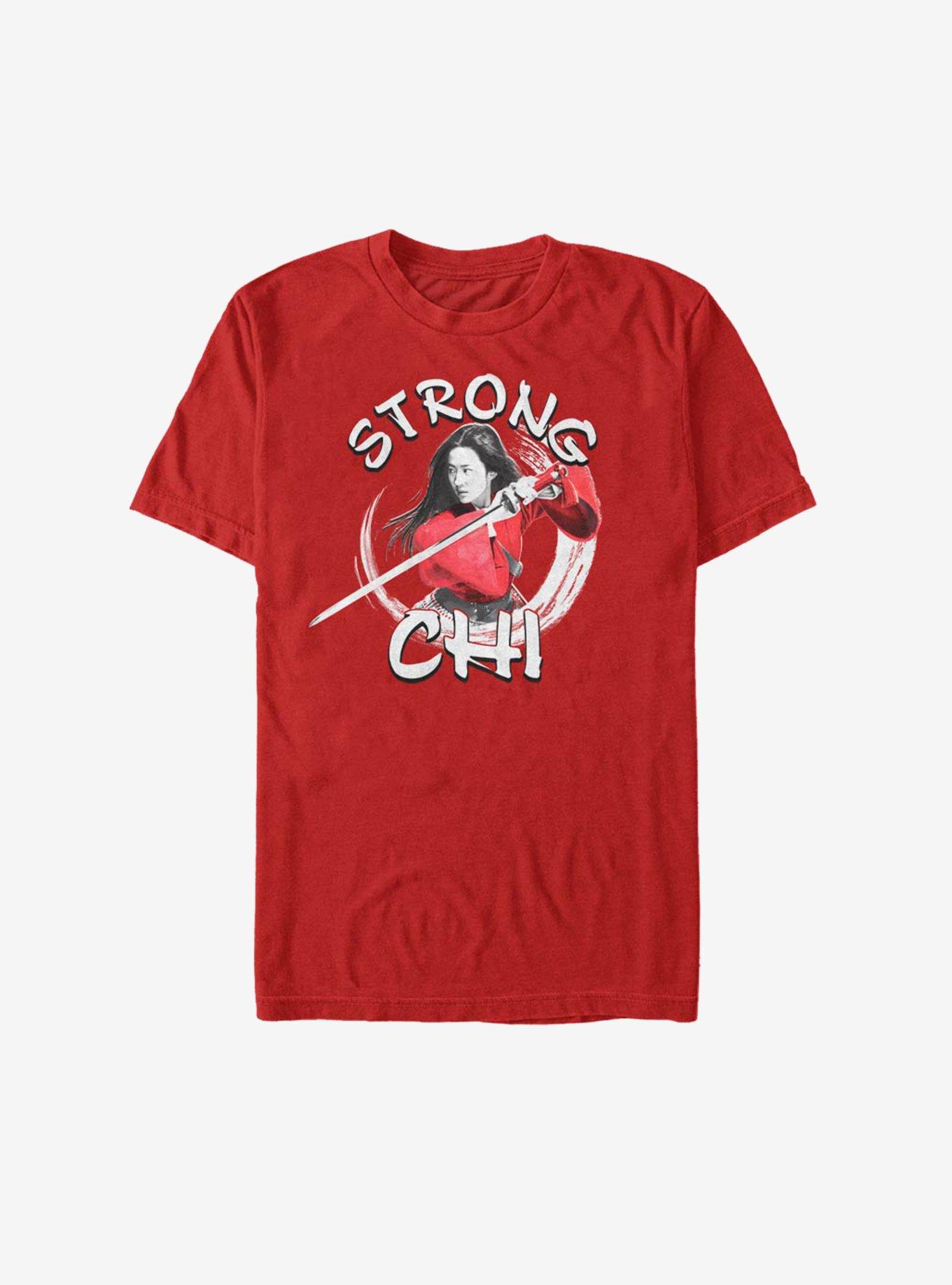 Disney Mulan Live Action Strong Chi T-Shirt, RED, hi-res