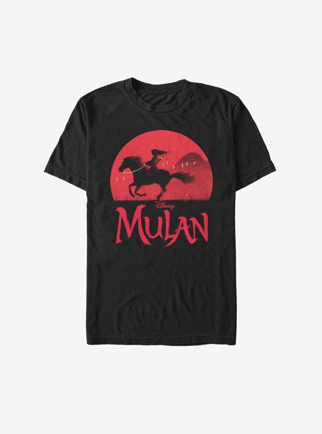 Disney Mulan Live Action Sunset Ride T-Shirt, BLACK, hi-res
