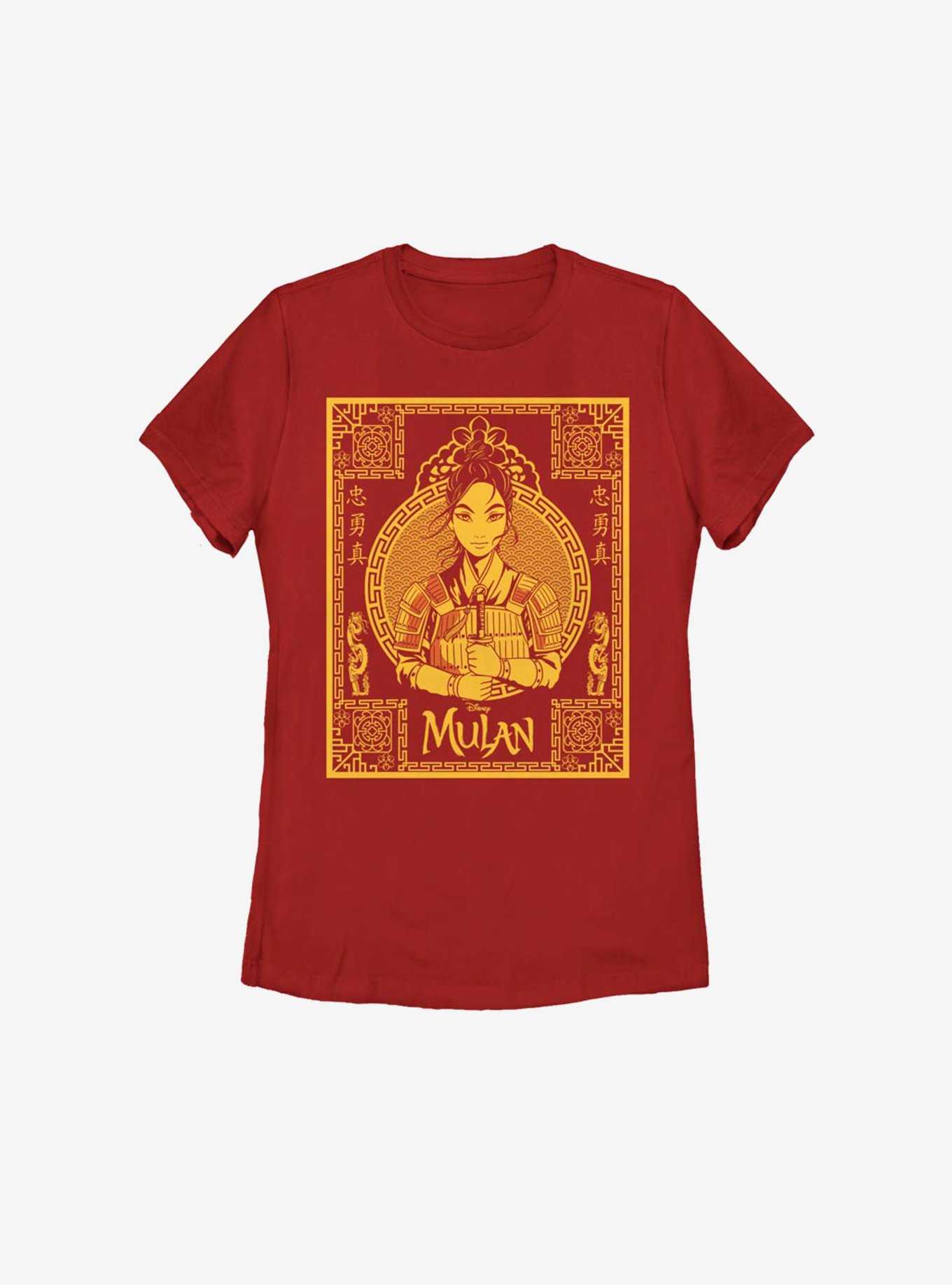 Disney Mulan Live Action Golden Poster Womens T-Shirt, , hi-res