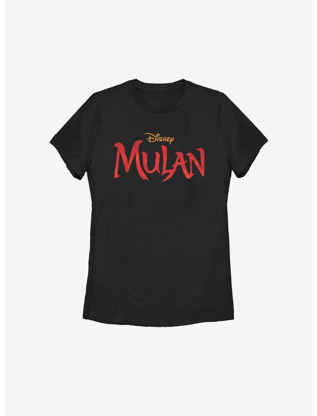 Disney Mulan Live Action Classic Logo Womens T-Shirt, BLACK, hi-res