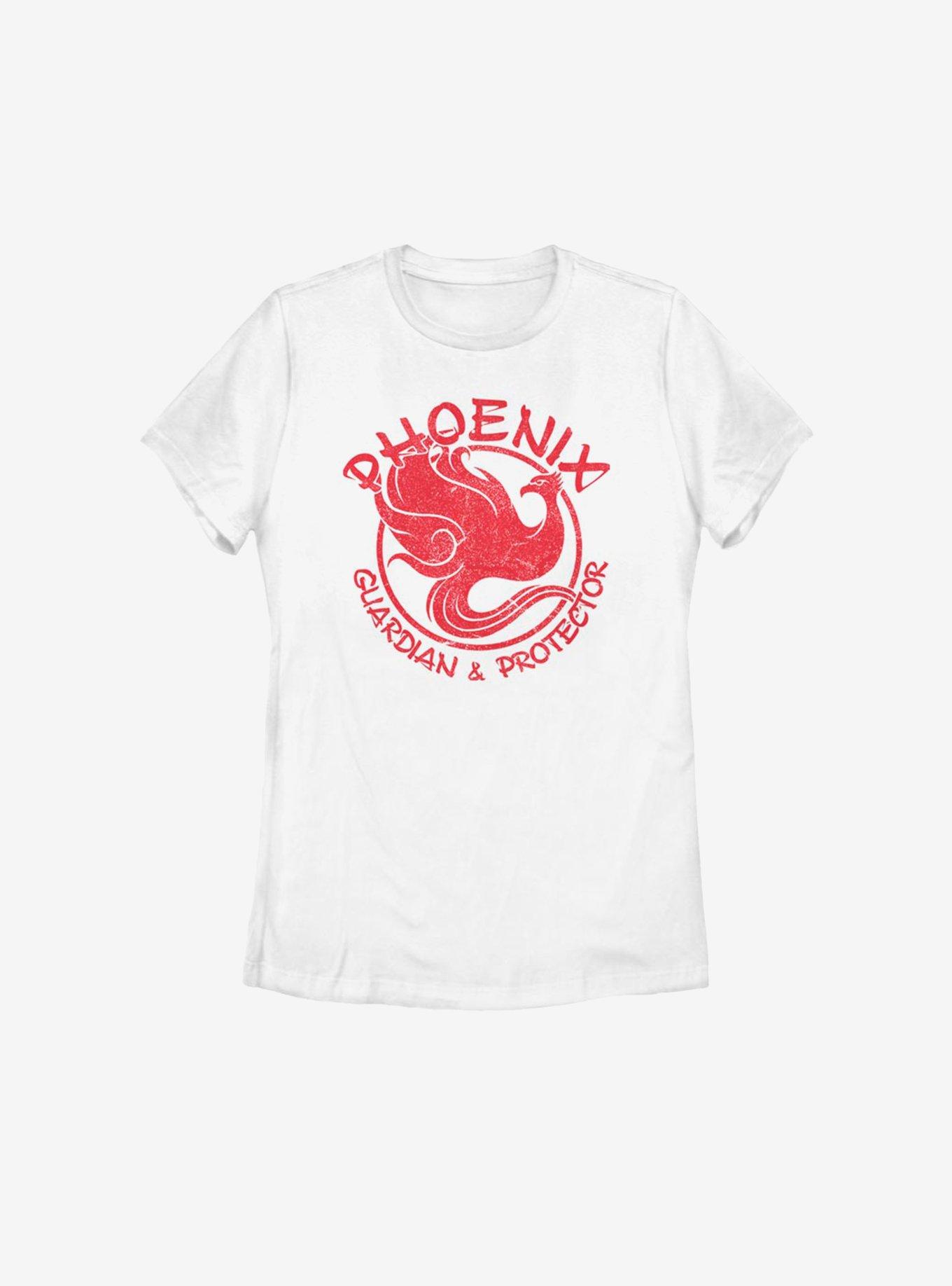 Disney Mulan Live Action Phoenix Circle Womens T-Shirt, WHITE, hi-res