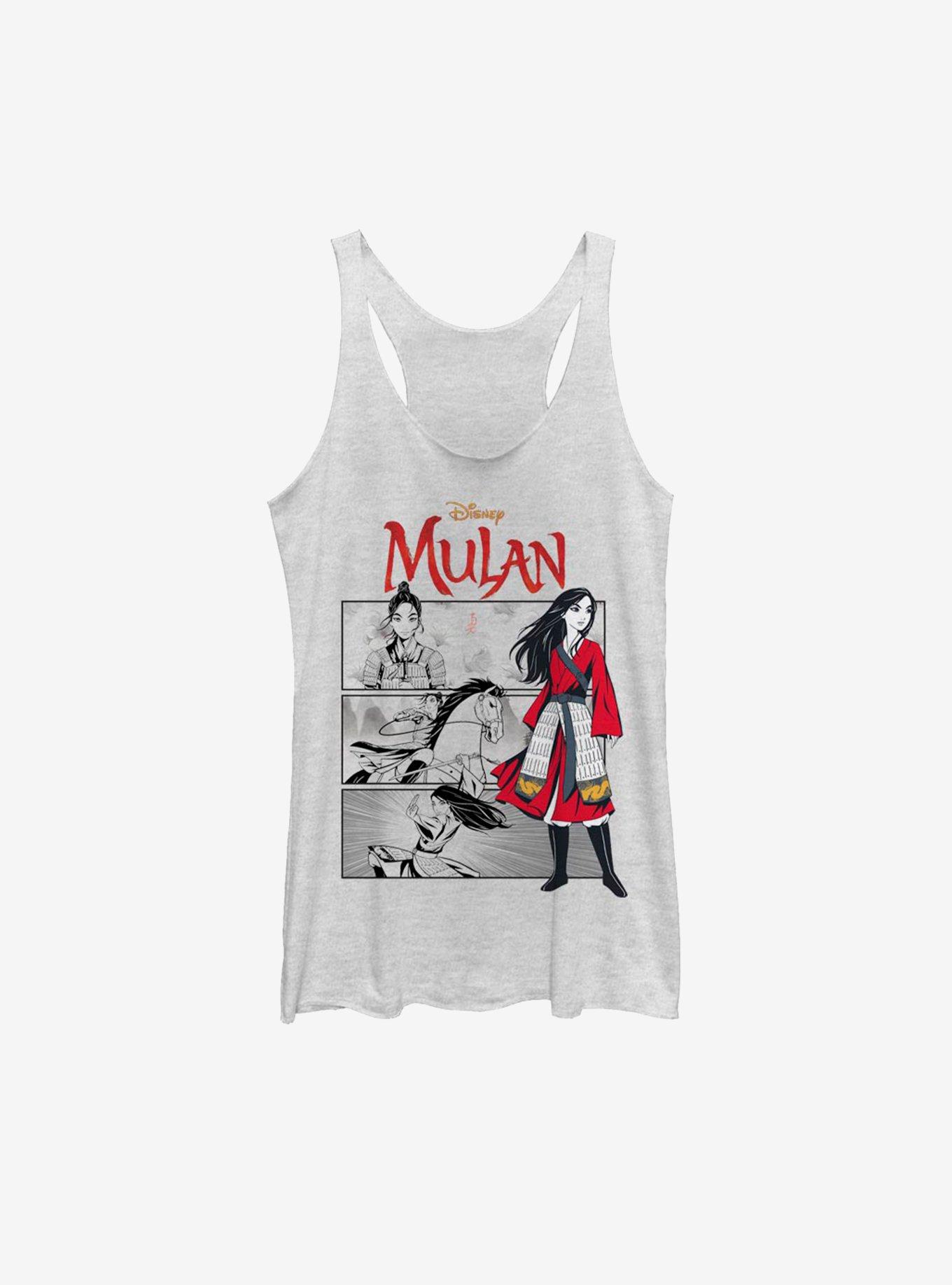 Disney Mulan Live Action Comic Panels Womens Tank Top, , hi-res