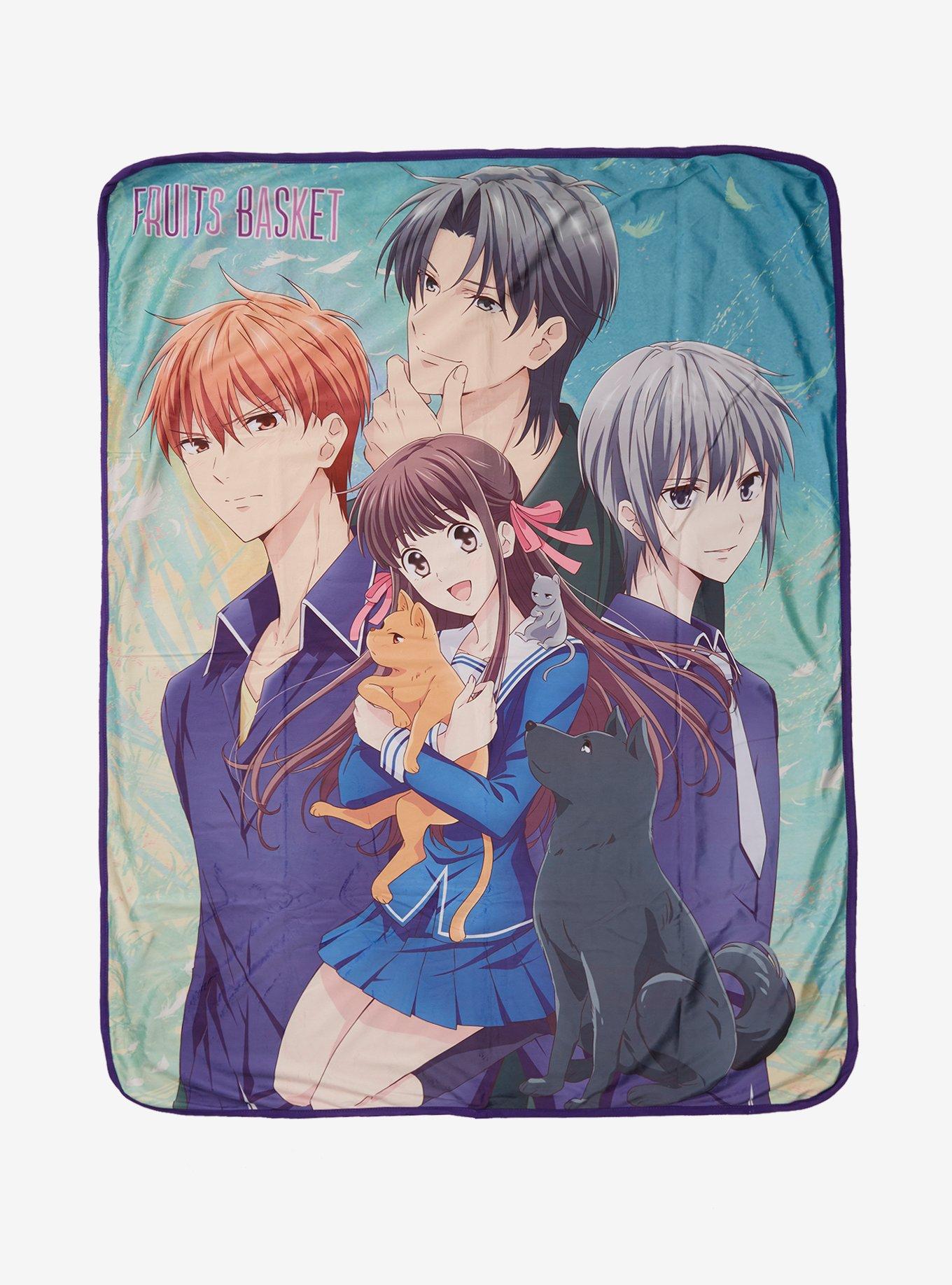 Fruits Basket Group Plush Throw Blanket