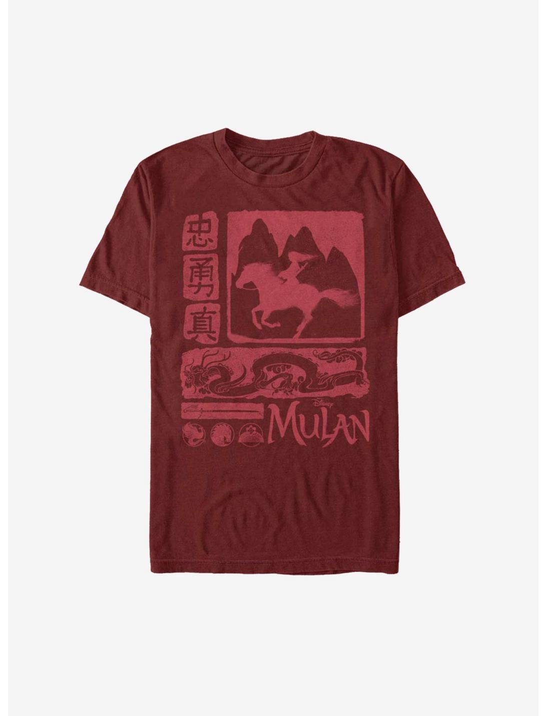 Disney Mulan Live Action Image Blocks T-Shirt, CARDINAL, hi-res