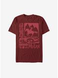 Disney Mulan Live Action Image Blocks T-Shirt, CARDINAL, hi-res
