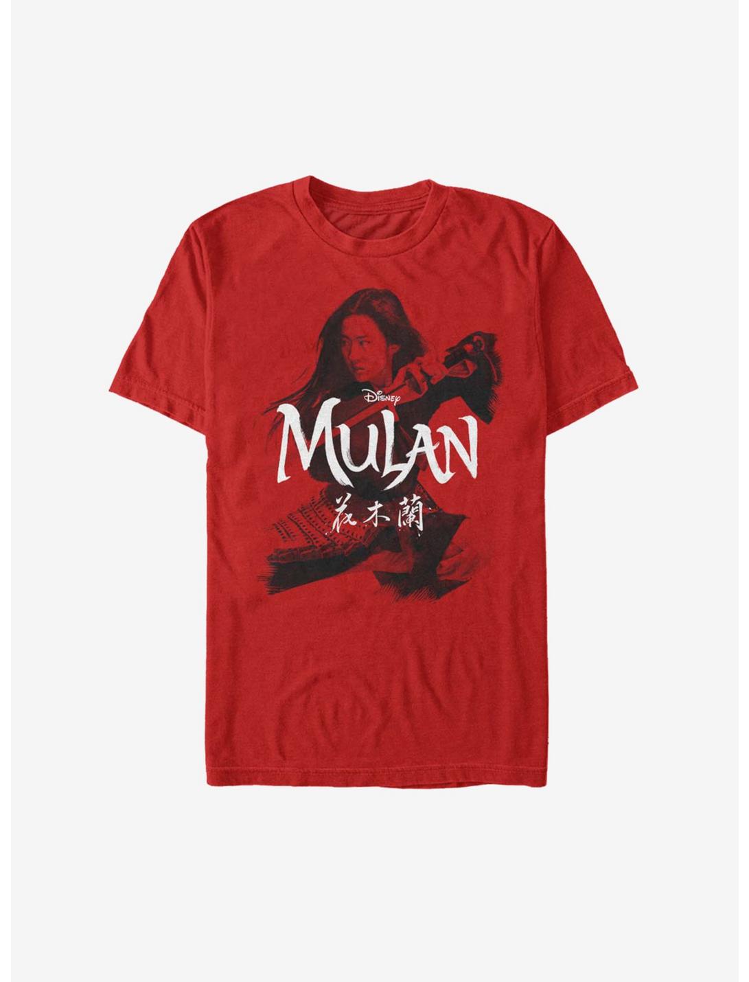 Disney Mulan Live Action Samurai Stance T-Shirt, RED, hi-res