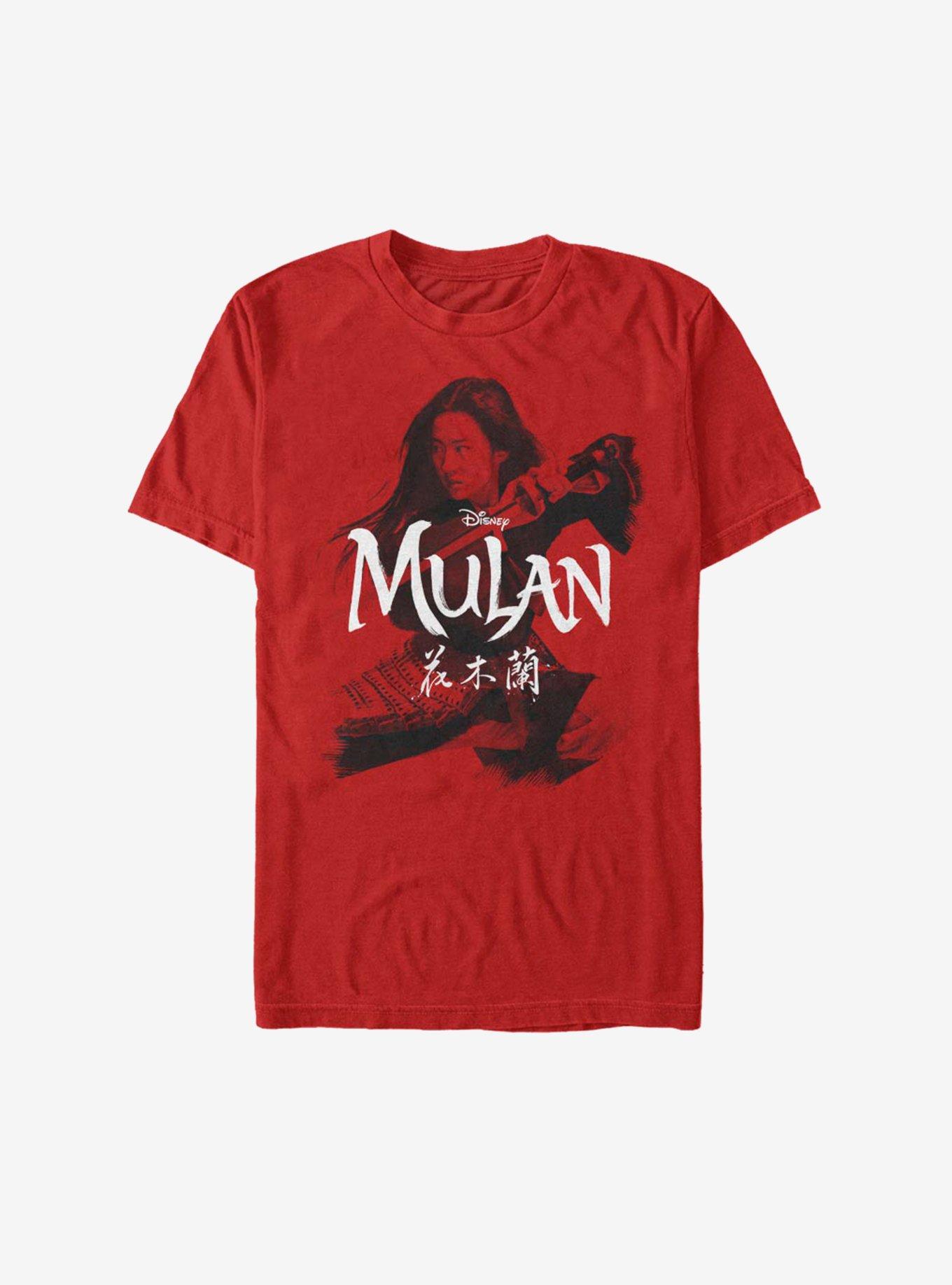 Disney Mulan Live Action Samurai Stance T-Shirt, RED, hi-res