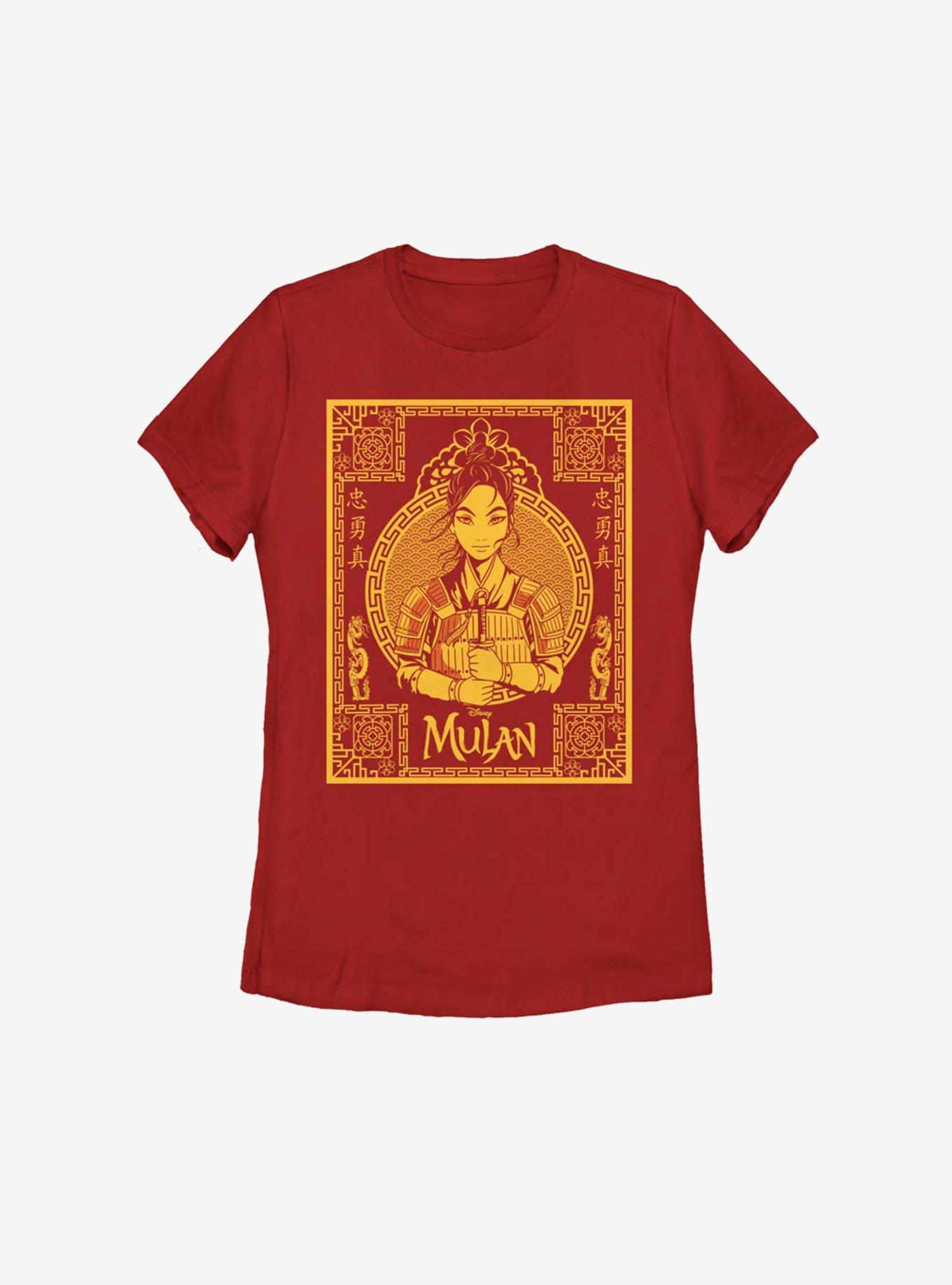 Disney Mulan Live Action Golden Poster Womens T-Shirt, , hi-res