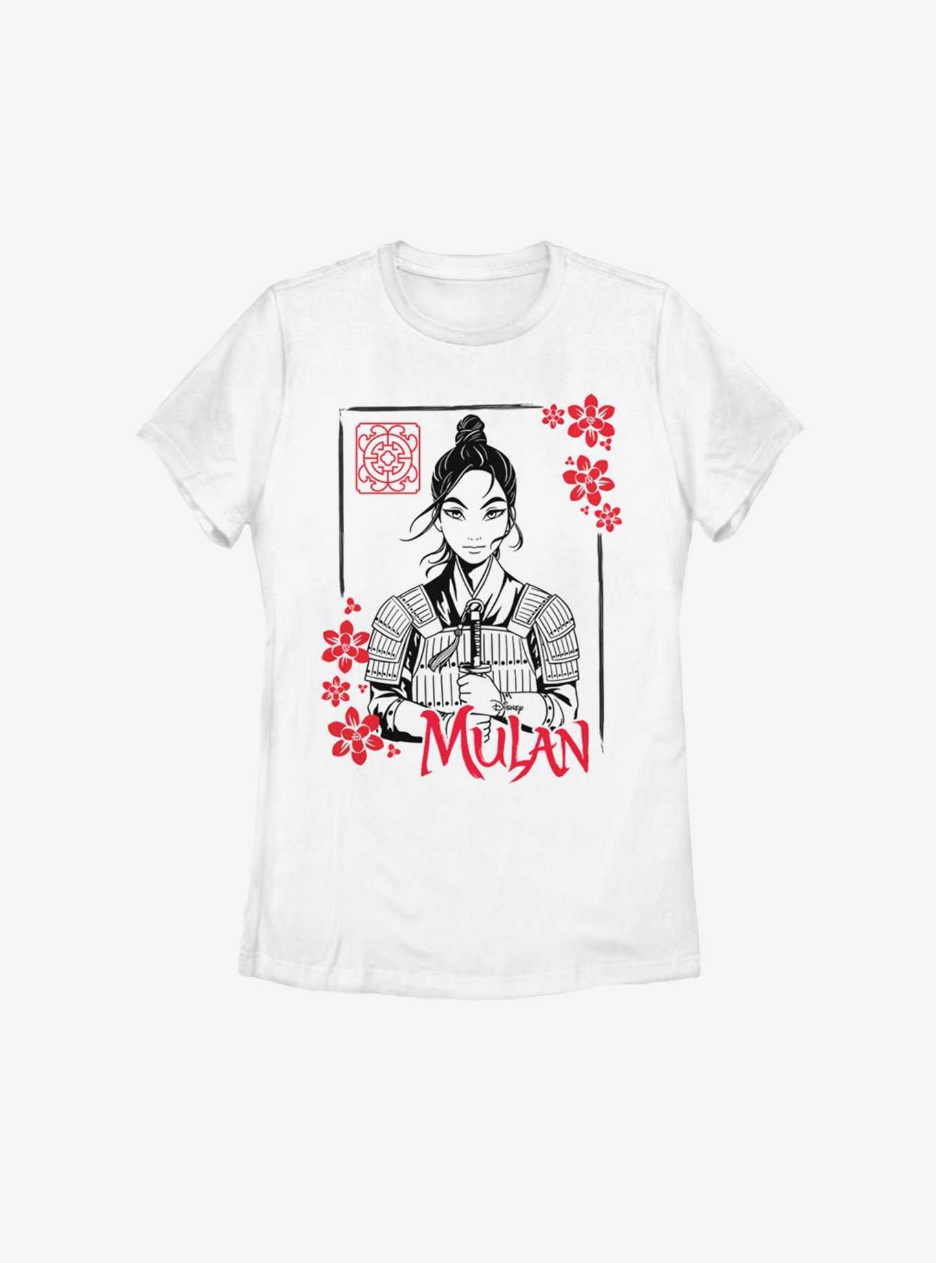 Disney Mulan Live Action Ink Portrait Womens T-Shirt, , hi-res