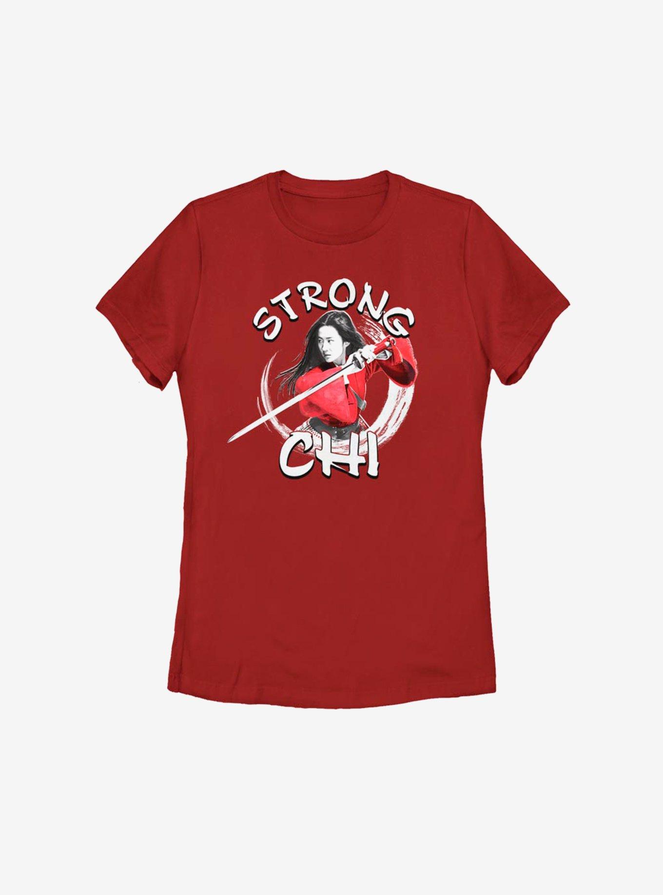 Disney Mulan Live Action Strong Chi Womens T-Shirt, RED, hi-res