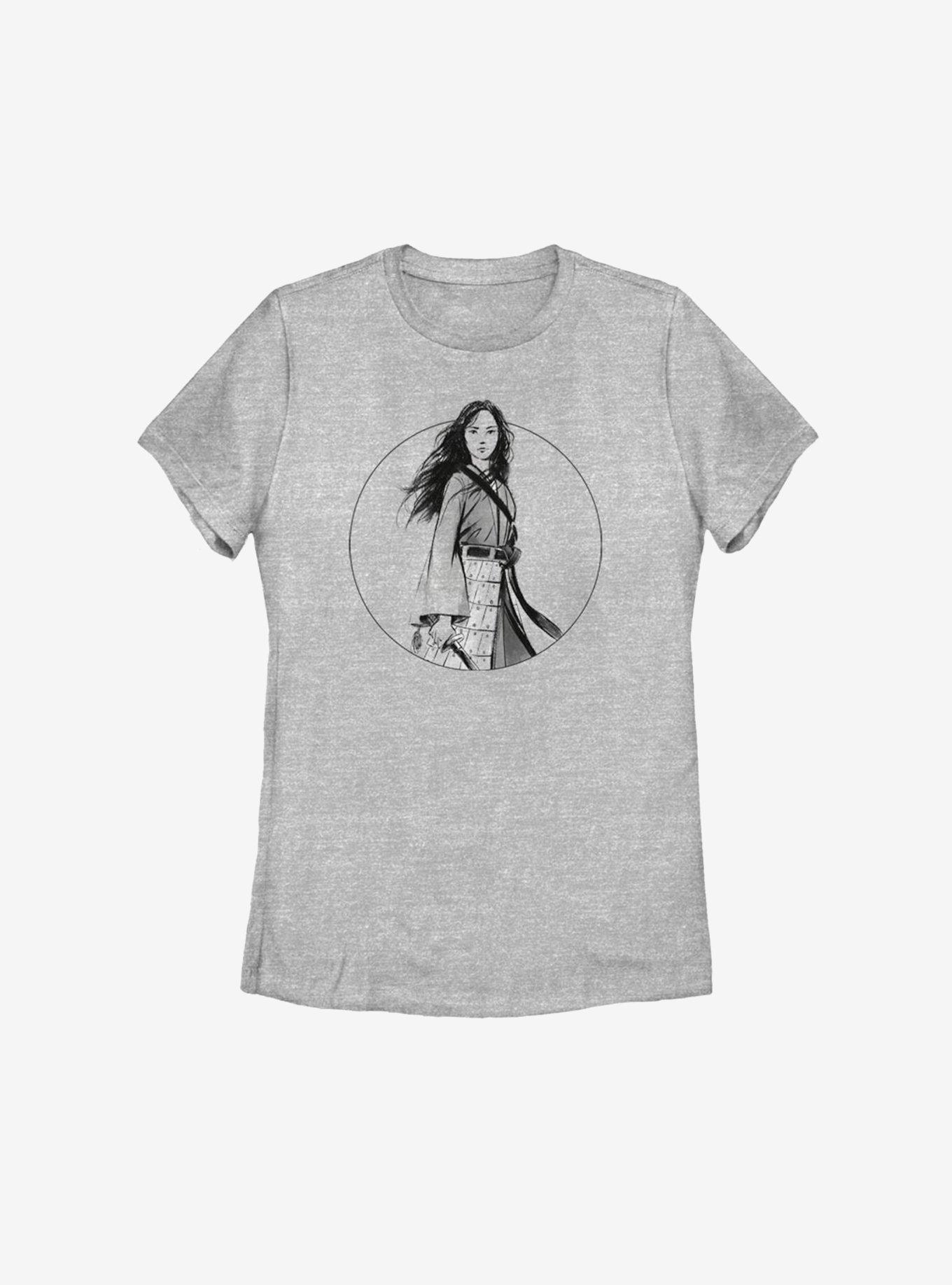 Disney Mulan Live Action Tonal Portrait Womens T-Shirt, ATH HTR, hi-res