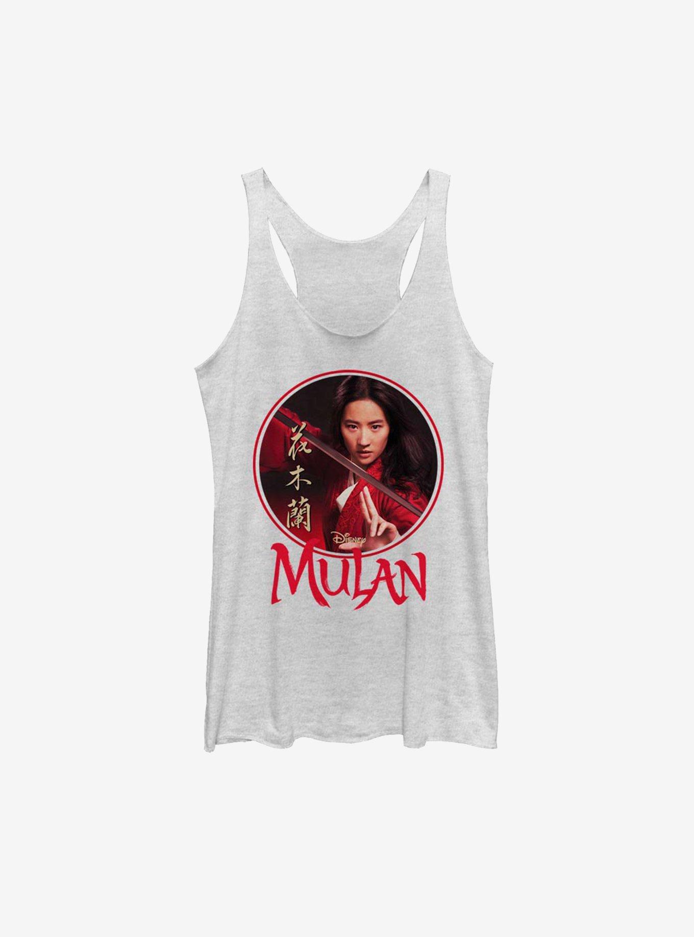 Disney Mulan Live Action Sphere Pose Womens Tank Top, WHITE HTR, hi-res