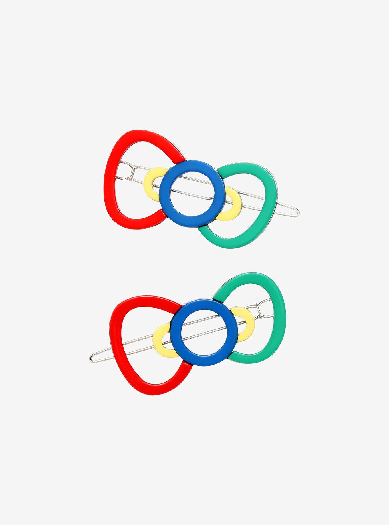 Sanrio Hello Kitty Colorful Bow Hair Barrette - BoxLunch Exclusive, , hi-res