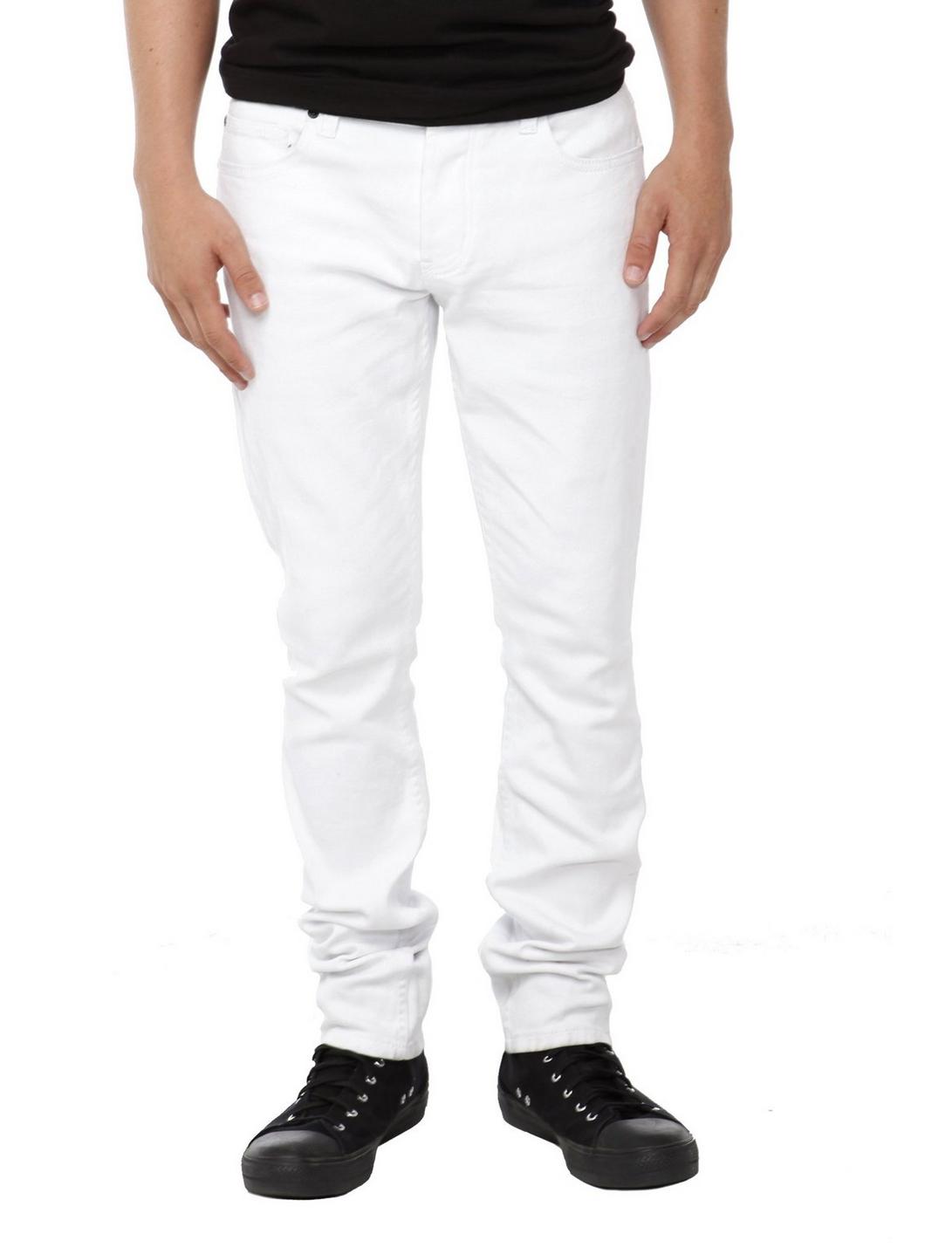 XXX RUDE White Skinny Fit Denim Jeans, BLACK, hi-res