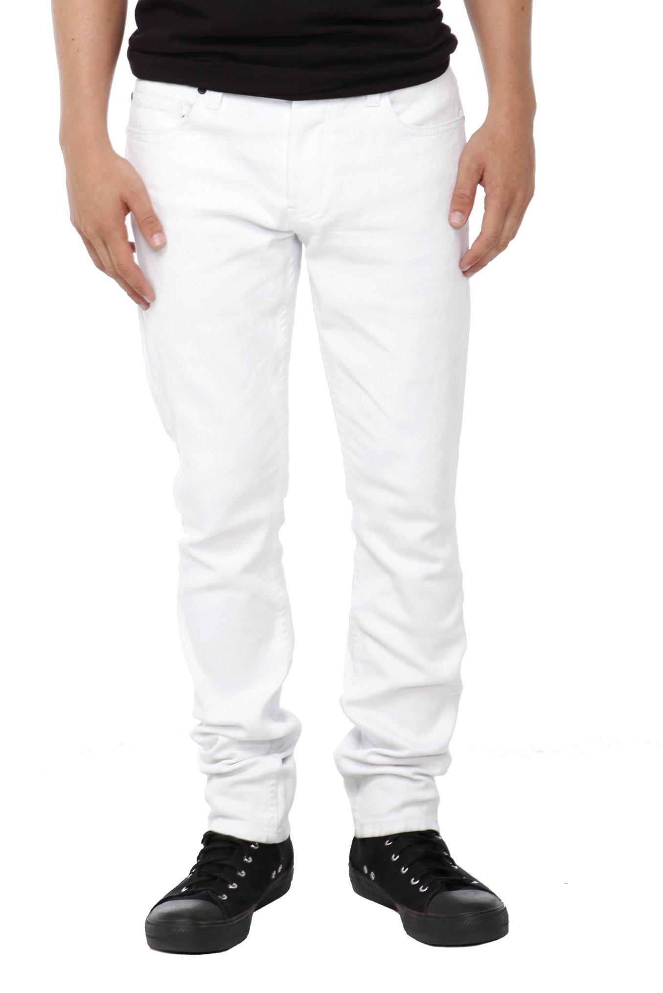XXX RUDE White Skinny Fit Denim Jeans, BLACK, hi-res