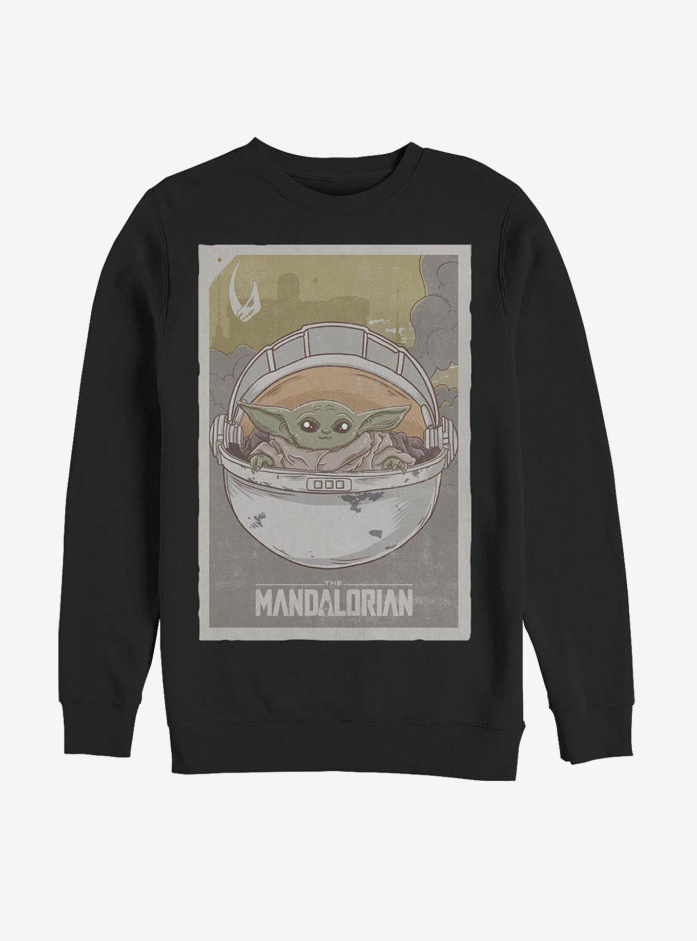 Star Wars The Mandalorian The Child Vintage Poster Sweatshirt, , hi-res