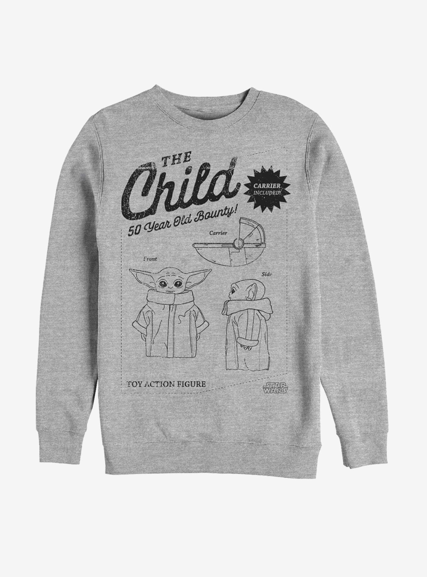 Star Wars The Mandalorian The Child Toy Action Figure Sweatshirt