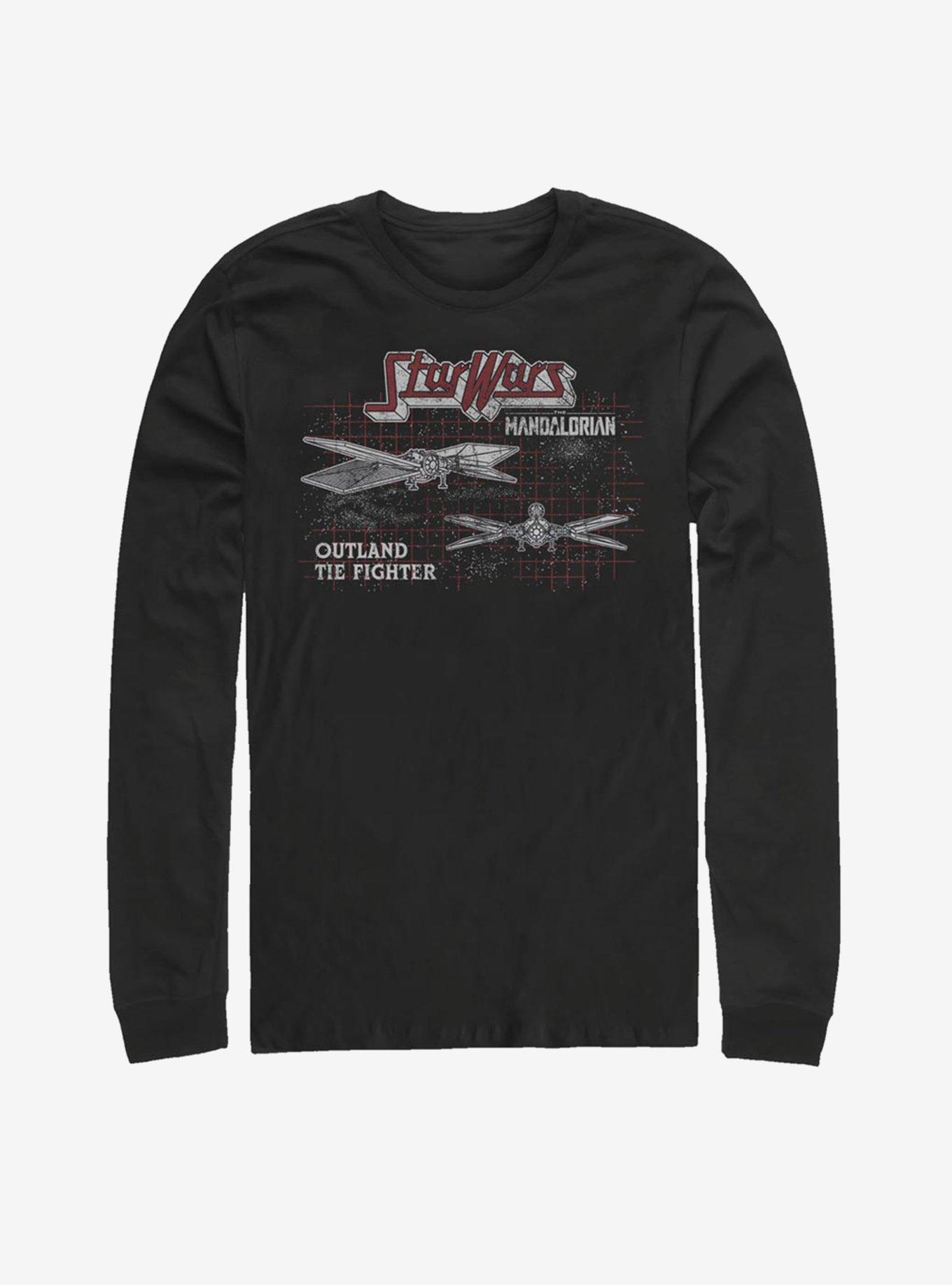 Star Wars The Mandalorian Outland Grid Long-Sleeve T-Shirt, , hi-res