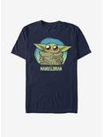 Star Wars The Mandalorian The Child Cute Heart T-Shirt, NAVY, hi-res