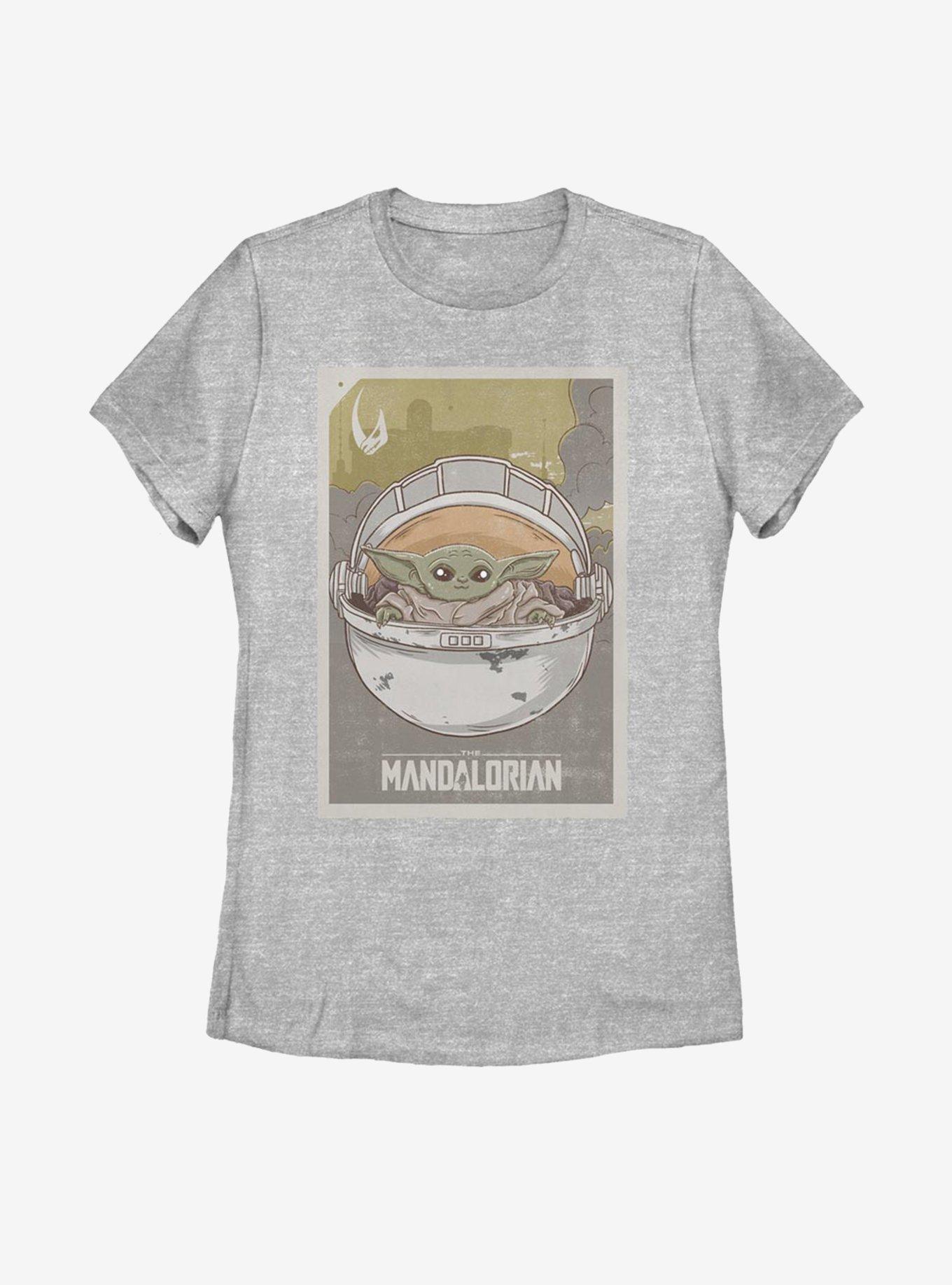 Star Wars The Mandalorian The Child Vintage Poster Womens T-Shirt, , hi-res
