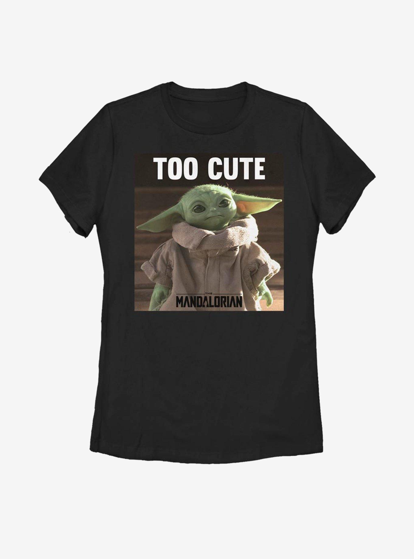 Star Wars The Mandalorian The Child Too Cute Womens T-Shirt, BLACK, hi-res