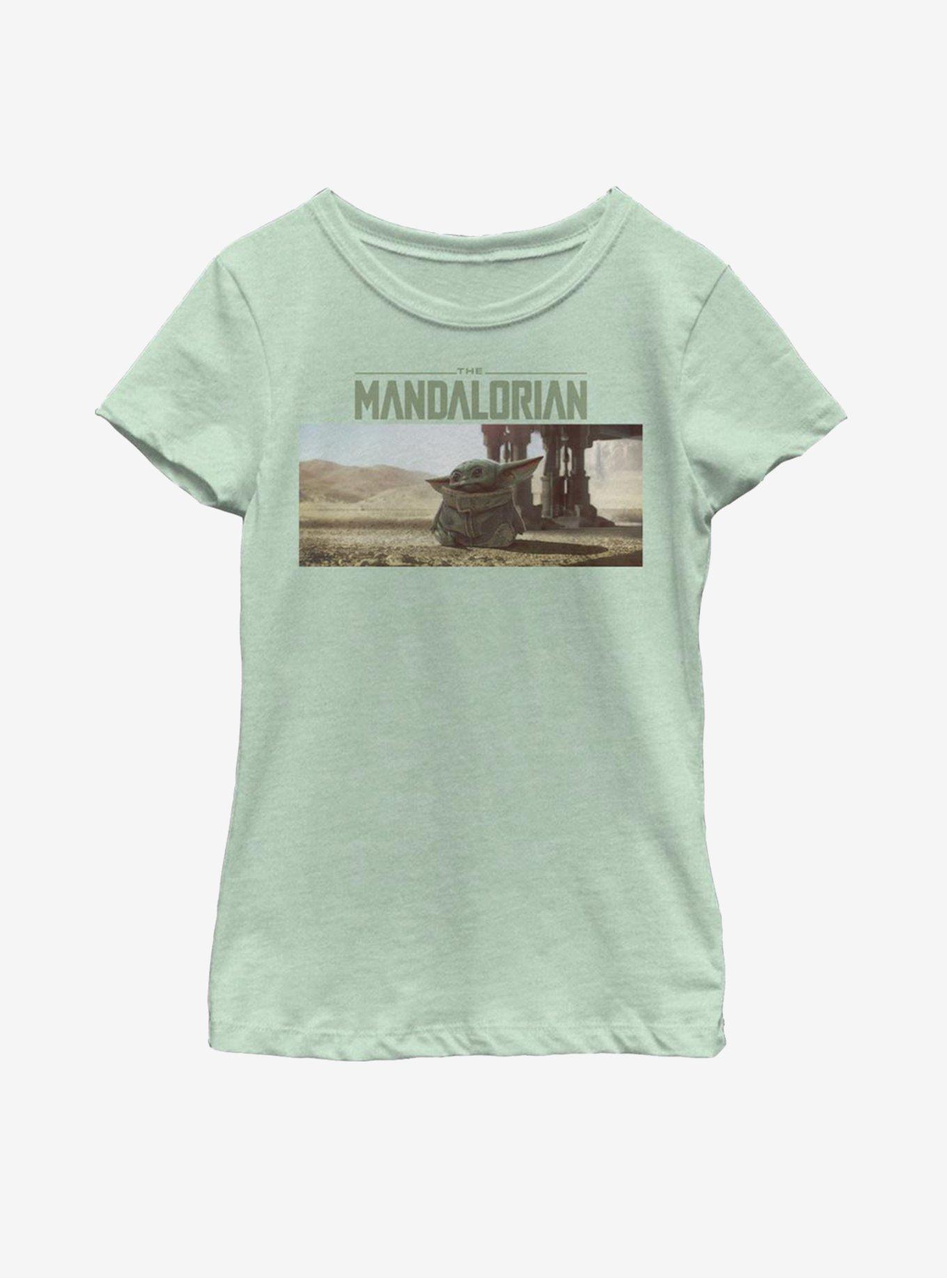 Star Wars The Mandalorian The Child Landscape Scene Youth Girls T-Shirt, , hi-res