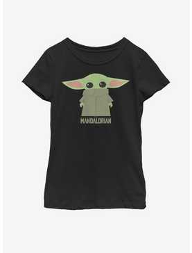 Star Wars The Mandalorian The Child Chibi Covered Face Youth Girls T-Shirt, , hi-res