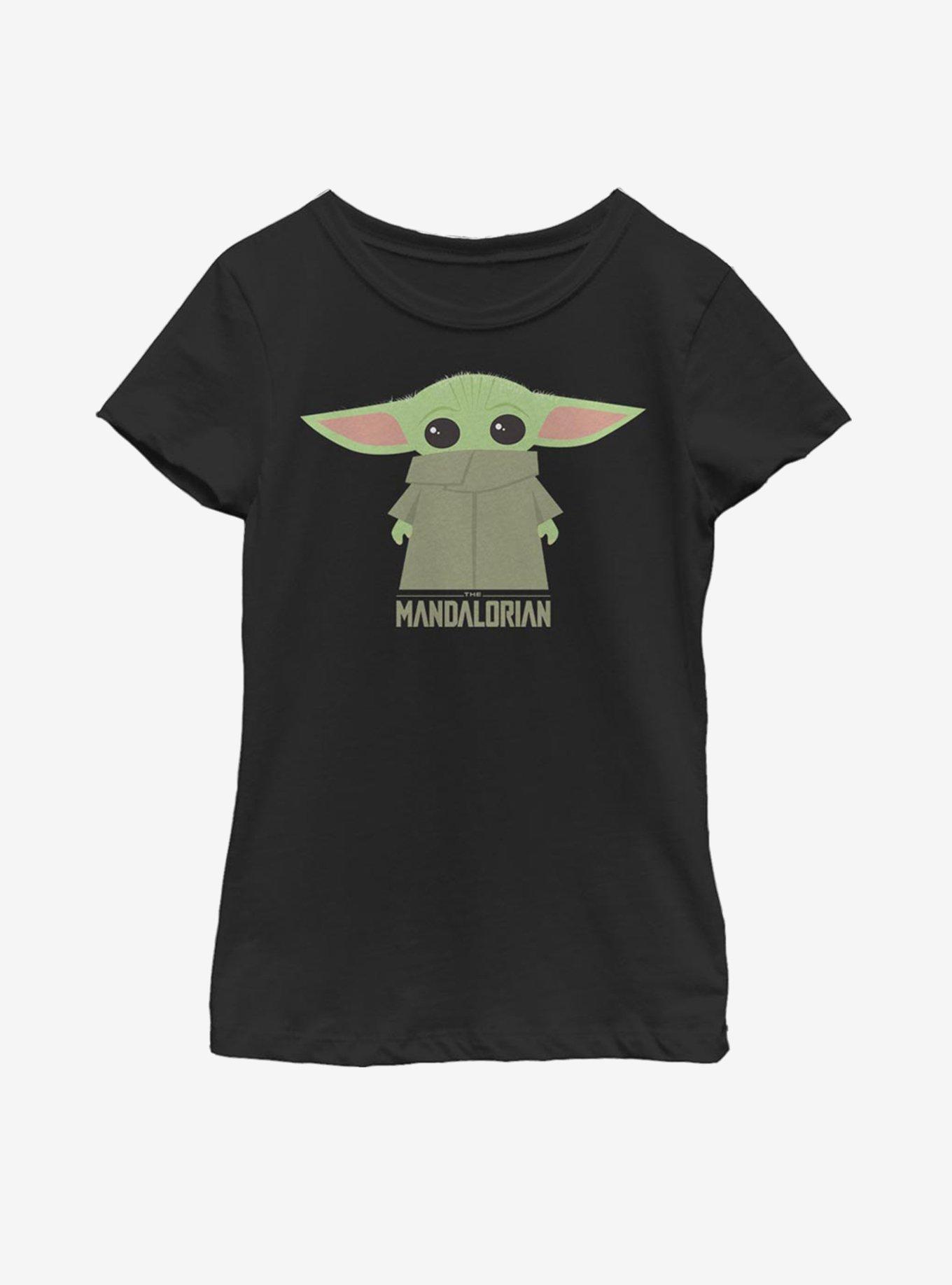 Star Wars The Mandalorian The Child Chibi Covered Face Youth Girls T-Shirt, , hi-res