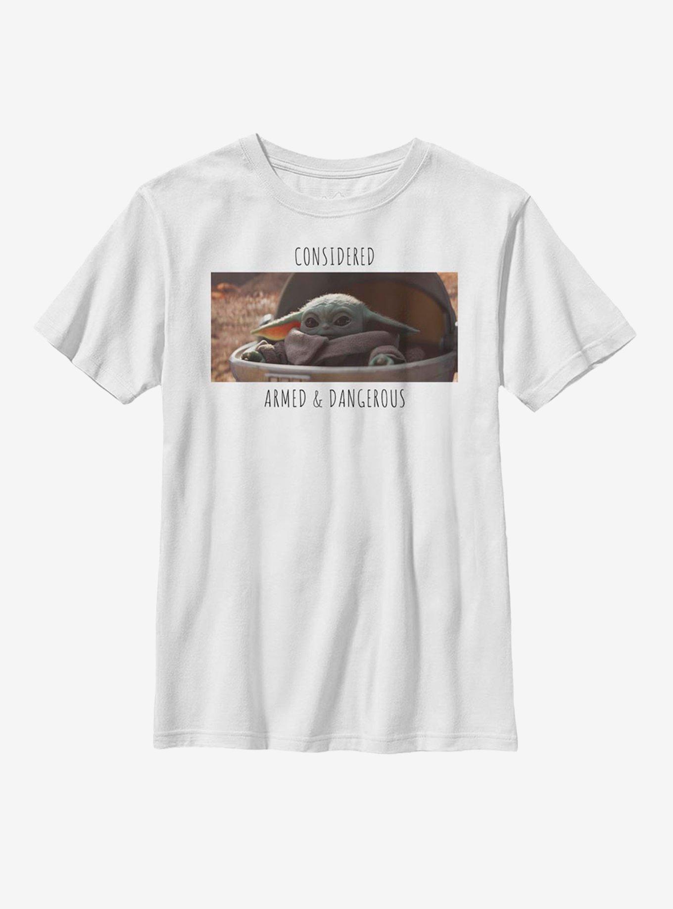 Star Wars The Mandalorian The Child Armed & Dangerous Youth T-Shirt, , hi-res