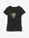 Star Wars The Mandalorian The Child Unknown Species Youth Girls T-Shirt, BLACK, hi-res