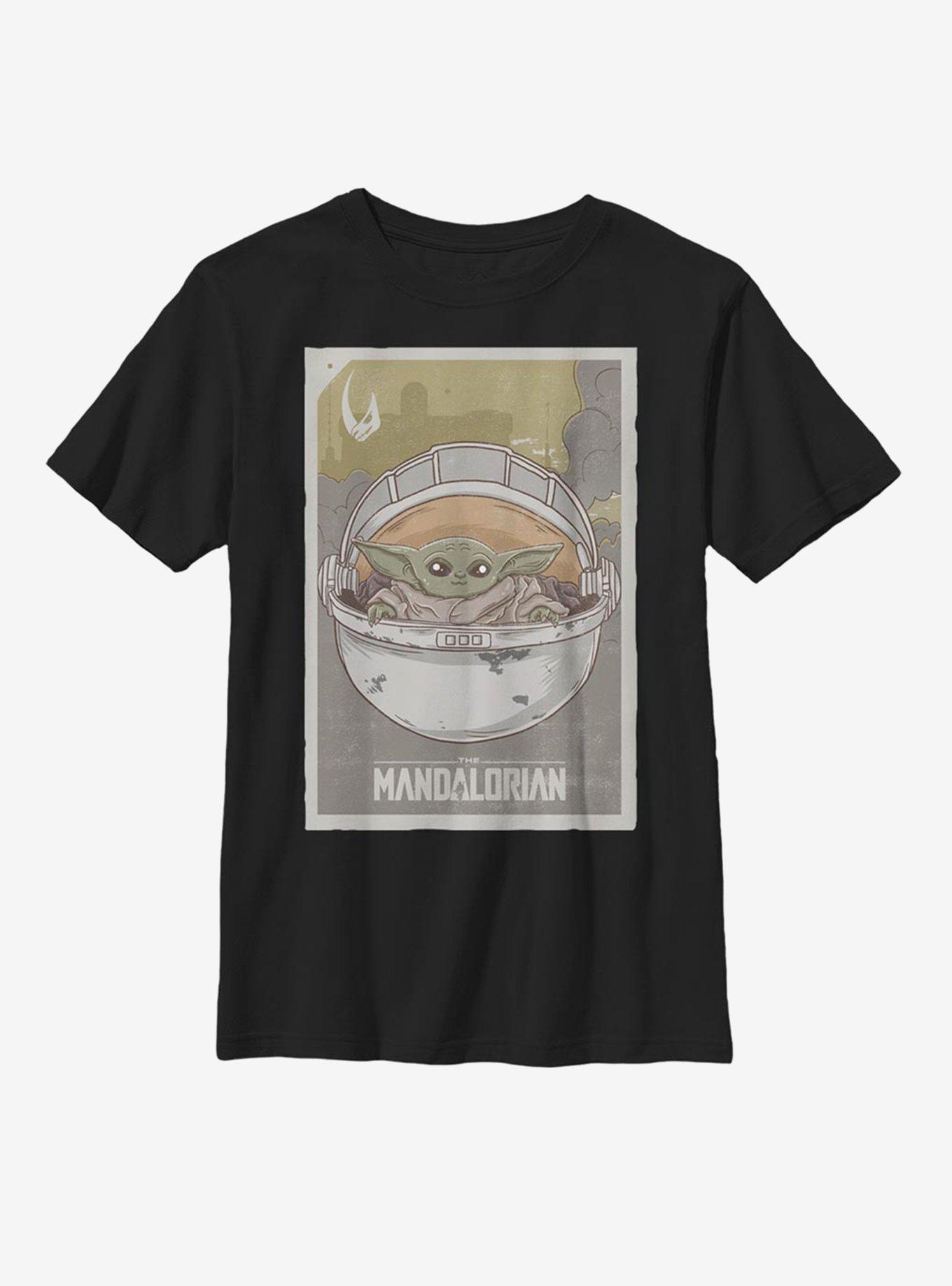 Star Wars The Mandalorian The Child Vintage Poster Youth T-Shirt, , hi-res