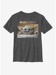 Star Wars The Mandalorian The Child Small Box Youth T-Shirt, CHAR HTR, hi-res