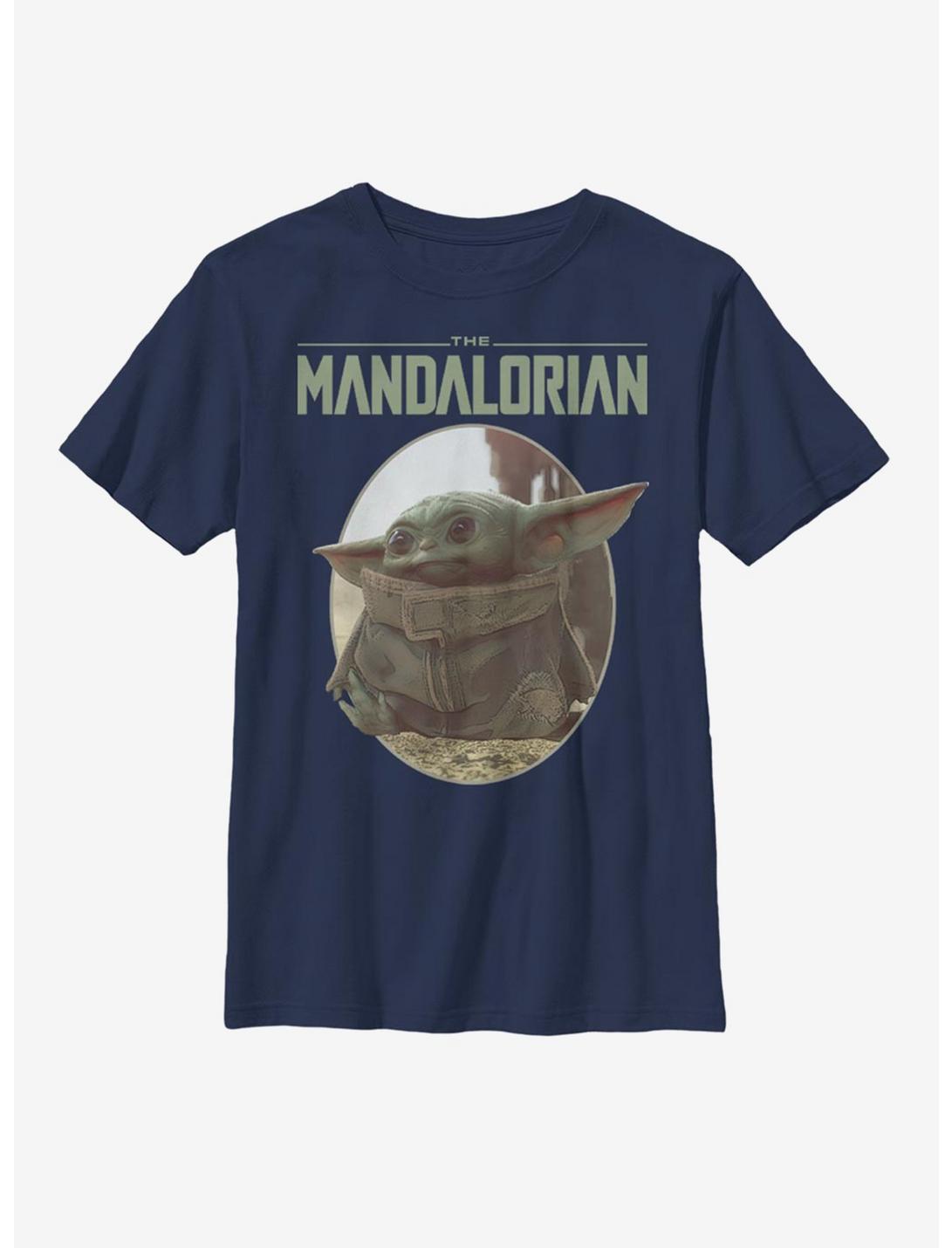 Star Wars The Mandalorian The Child Cute Look Youth T-Shirt, NAVY, hi-res