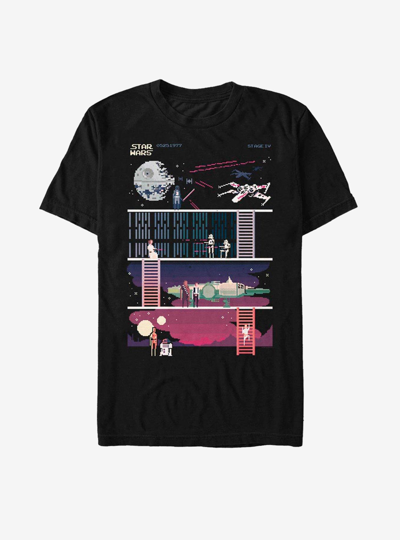 Star Wars Pixelated Levels T-Shirt - BLACK | BoxLunch