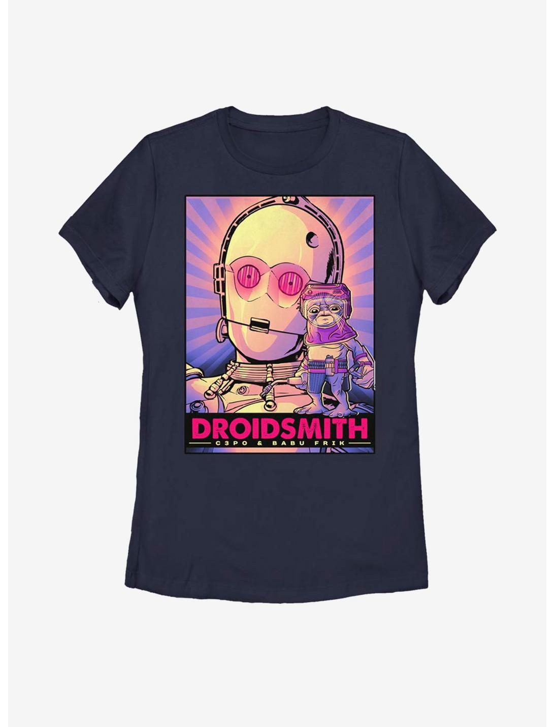 Star Wars Episode IX The Rise Of Skywalker Droid Smith C3PO Womens T-Shirt, NAVY, hi-res