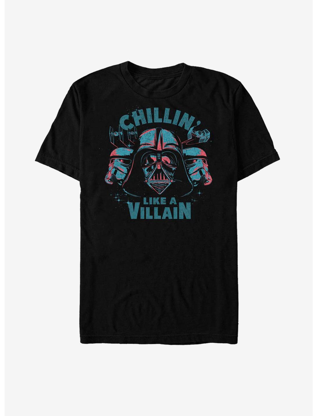 Star Wars Vader Chillin' Like A Villain T-Shirt, BLACK, hi-res