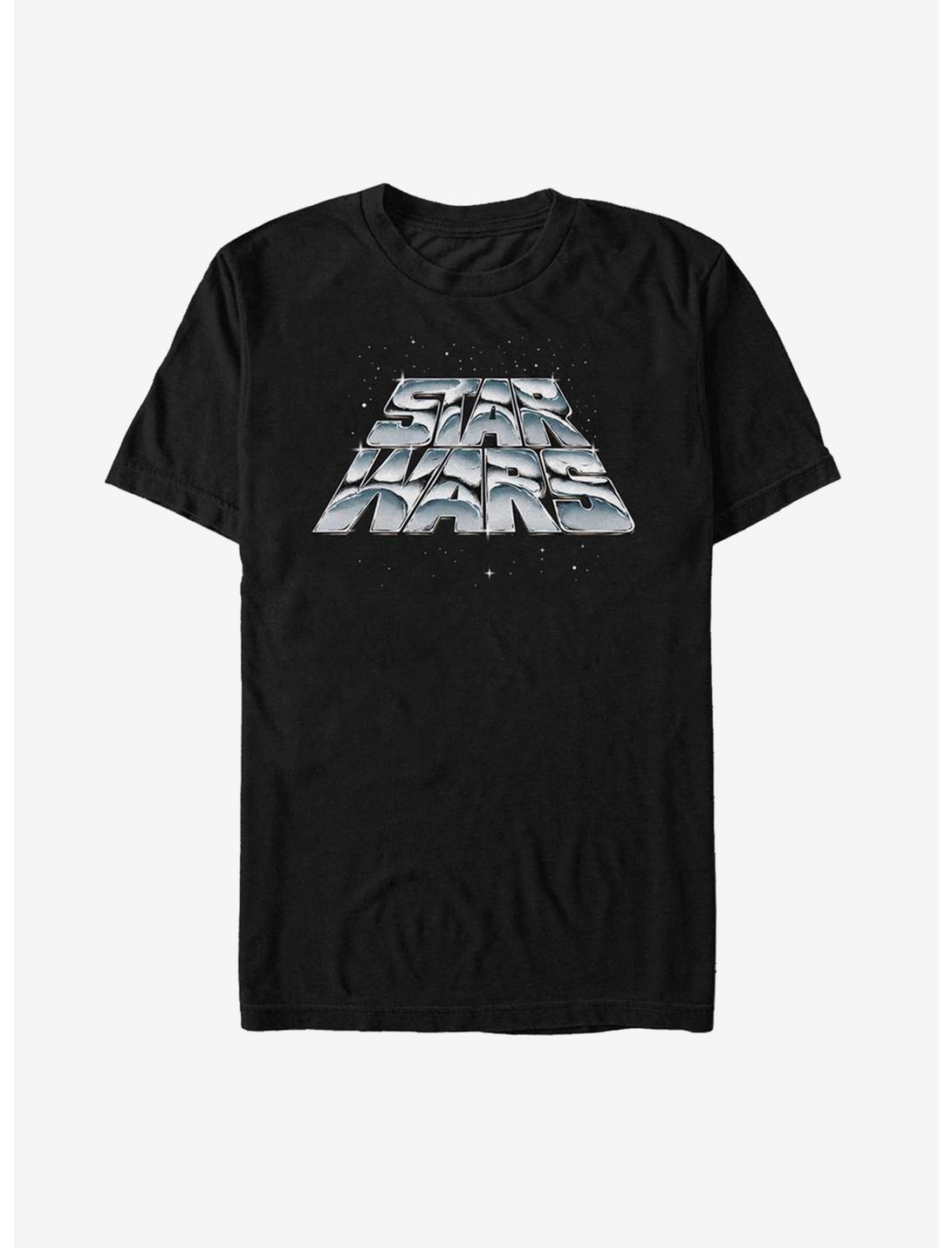 Star Wars Metallic Title Intro T-Shirt, BLACK, hi-res