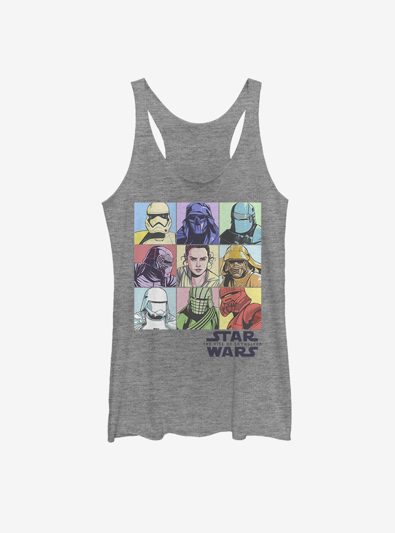 Star Wars Episode IX The Rise Of Skywalker Pastel Rey Boxes Womens Tank Top, , hi-res