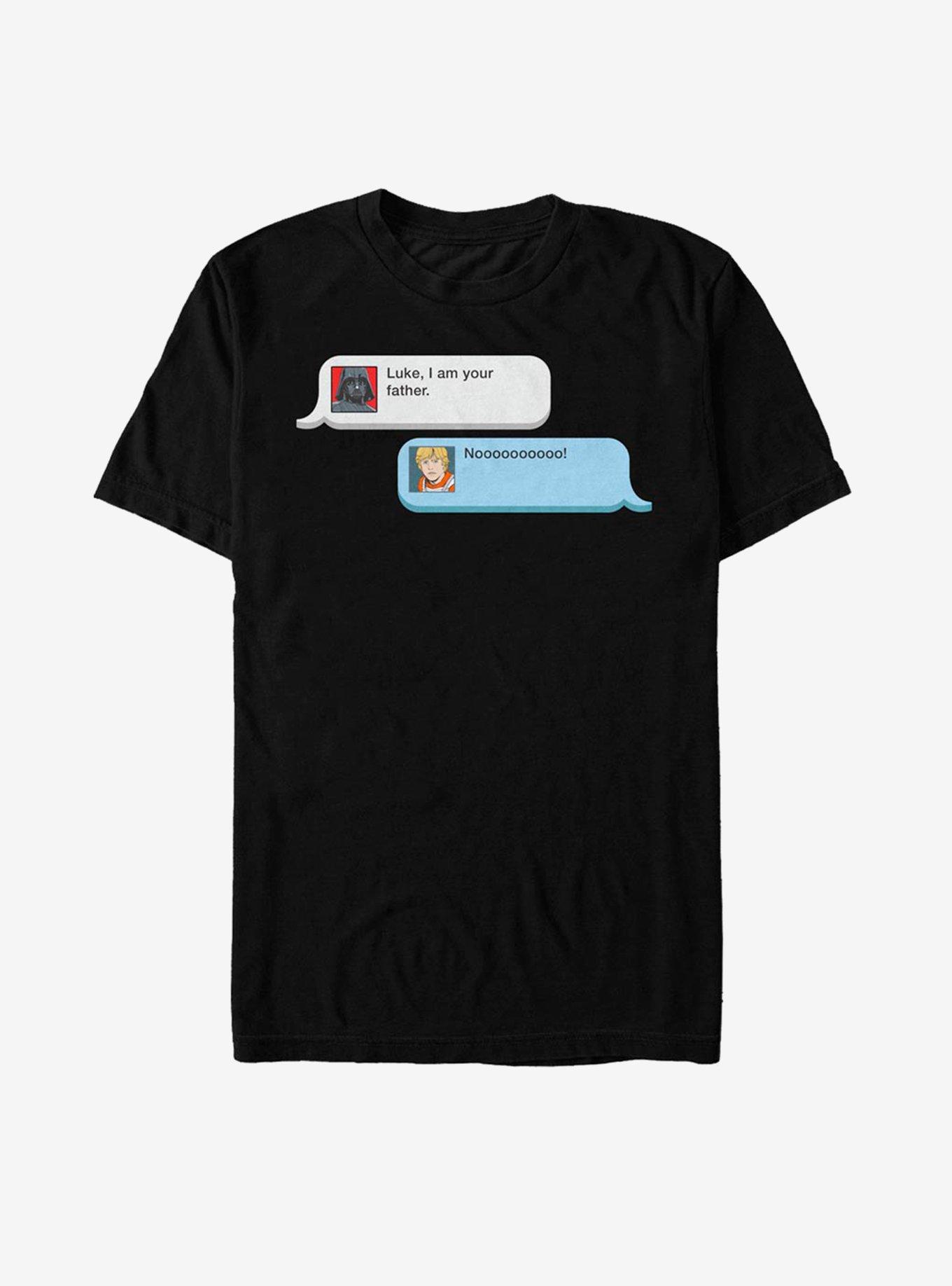 Star Wars Darth Vader Luke Iconic Text T-Shirt, , hi-res
