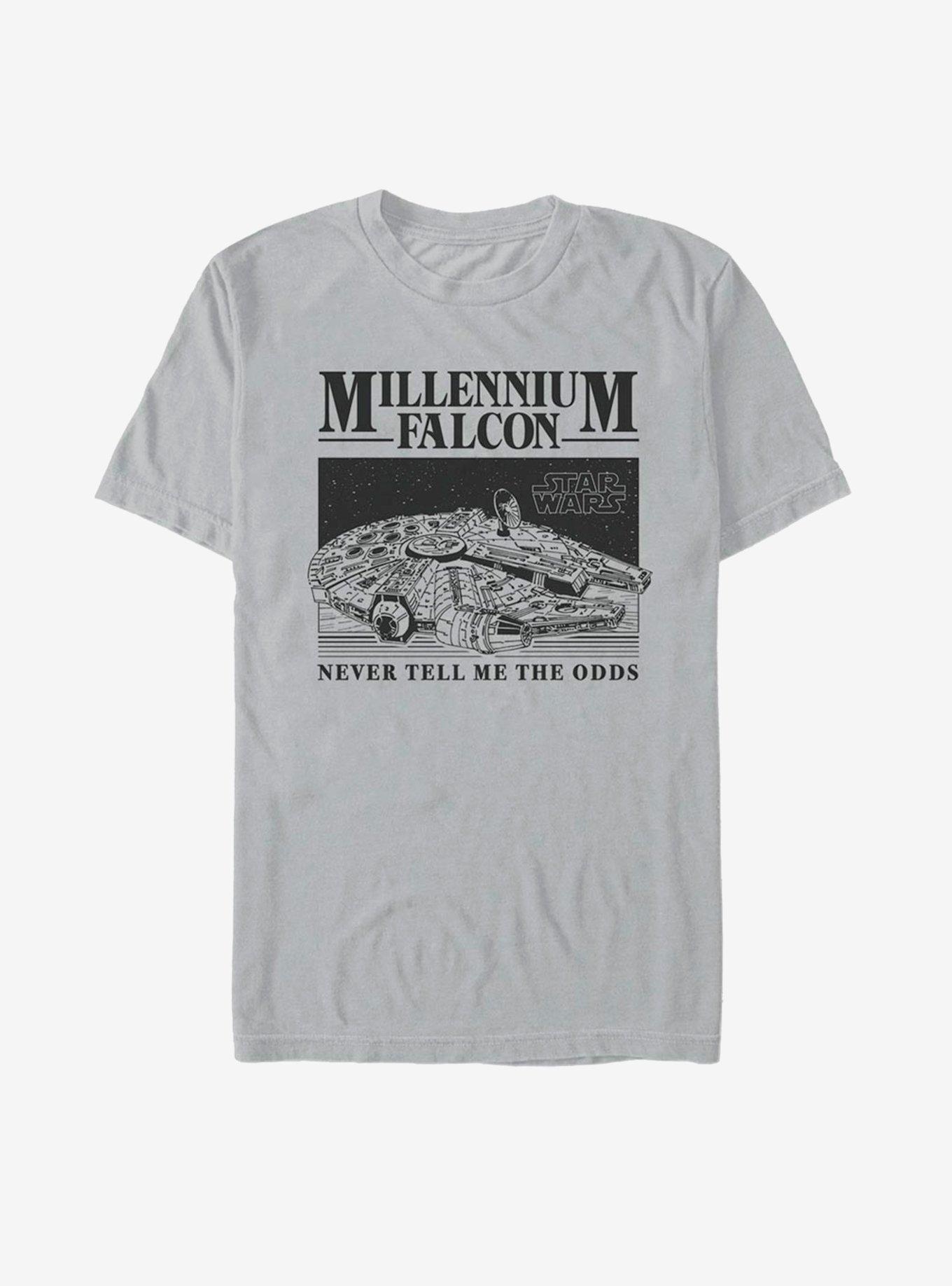 Star Wars Falcon Never Tell The Odds T-Shirt, , hi-res