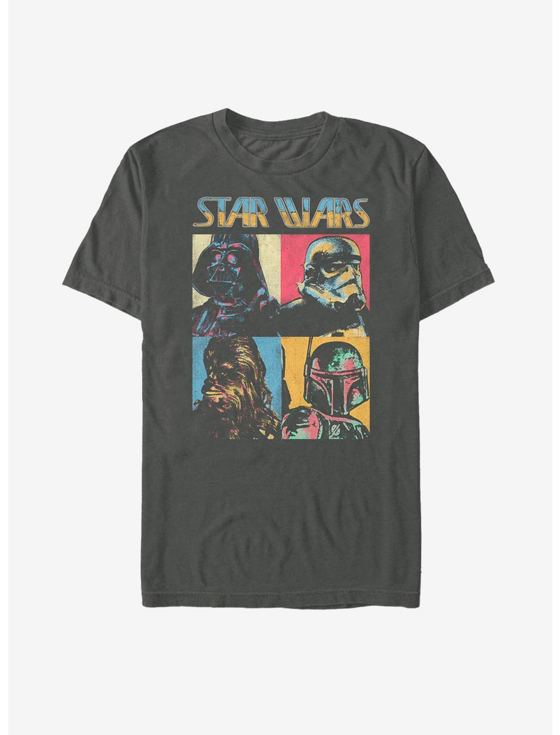 Star Wars Classic Character Box Up T-Shirt, CHARCOAL, hi-res