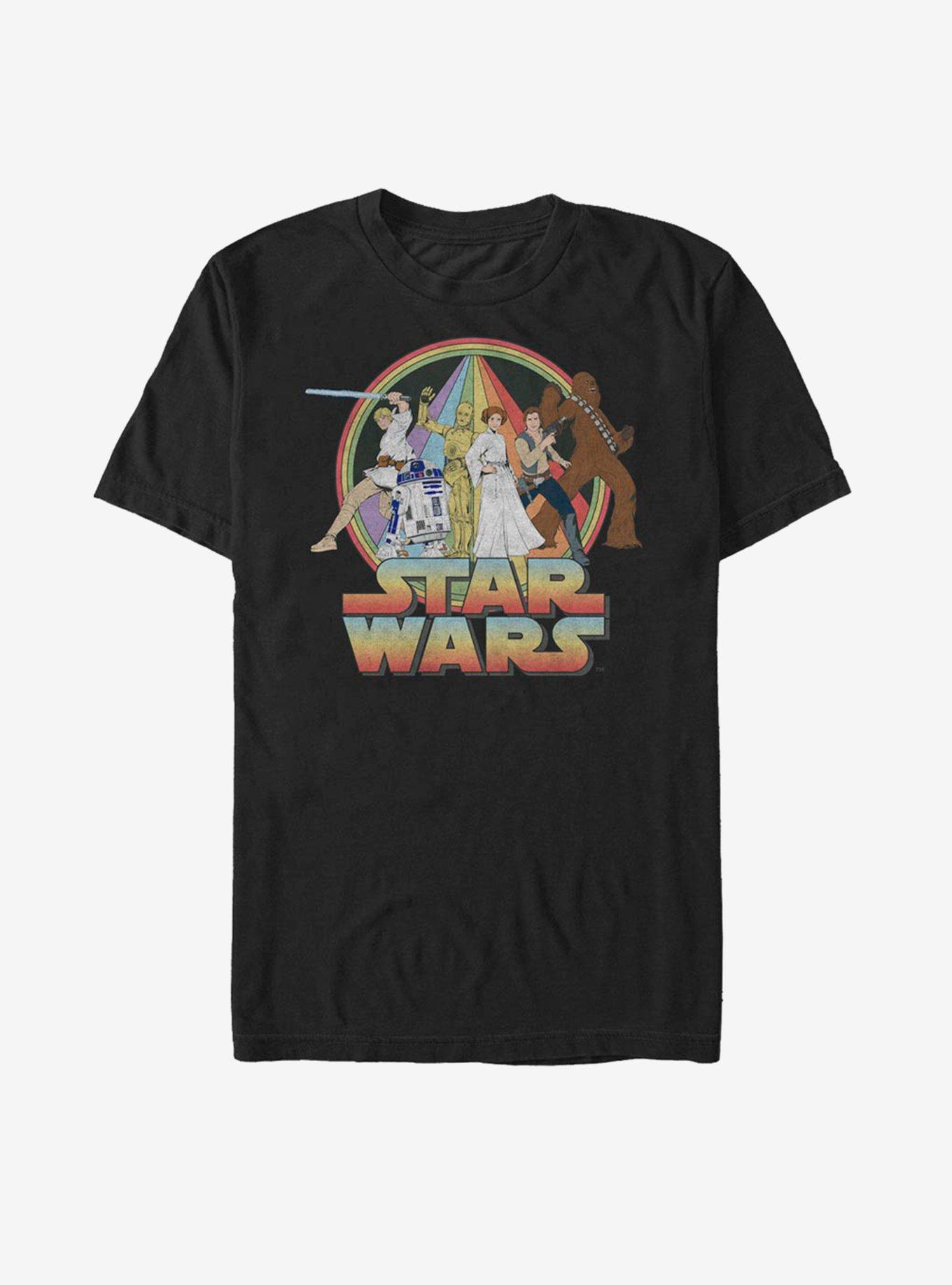 Star Wars Psychedelic Star Wars T-Shirt - BLACK | BoxLunch
